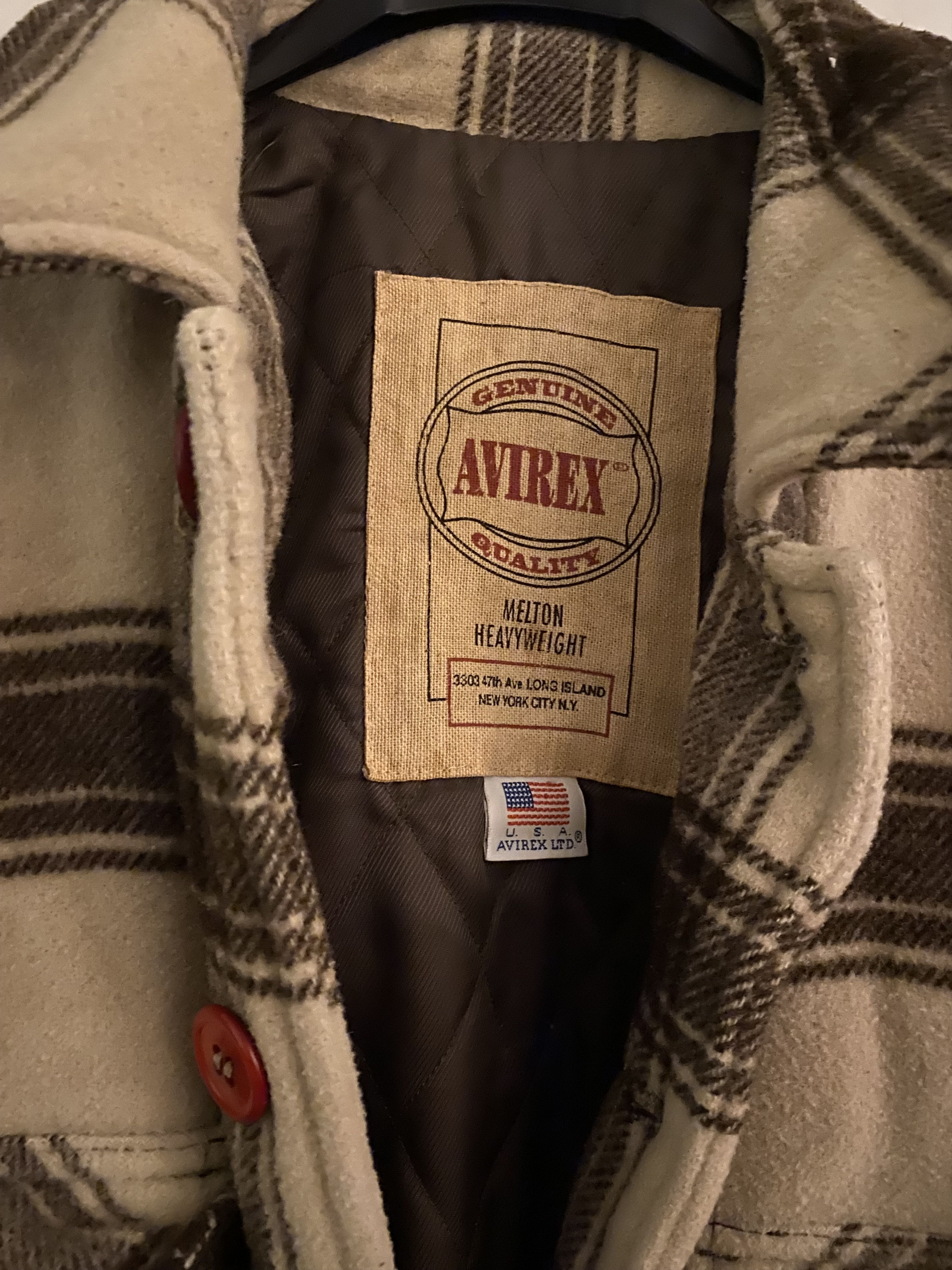Avirex Avirex Melton Heavyweight Plaid Wool Jacket – Made in USA Size US XXL / EU 58 / 5 - 2 Thumbnail