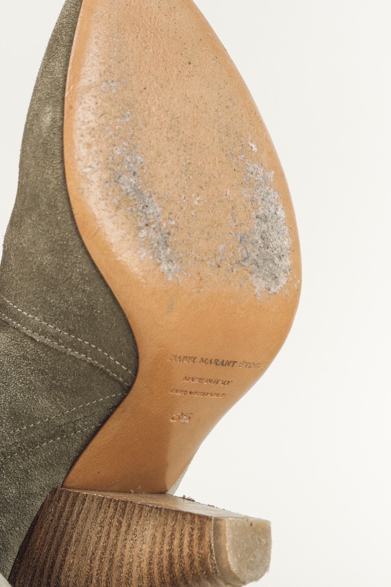 Isabel Marant Etoile Isabel Marant Etoile Ruth Western High Khaki Calf Boots Size US 6 / IT 36 - 5 Thumbnail