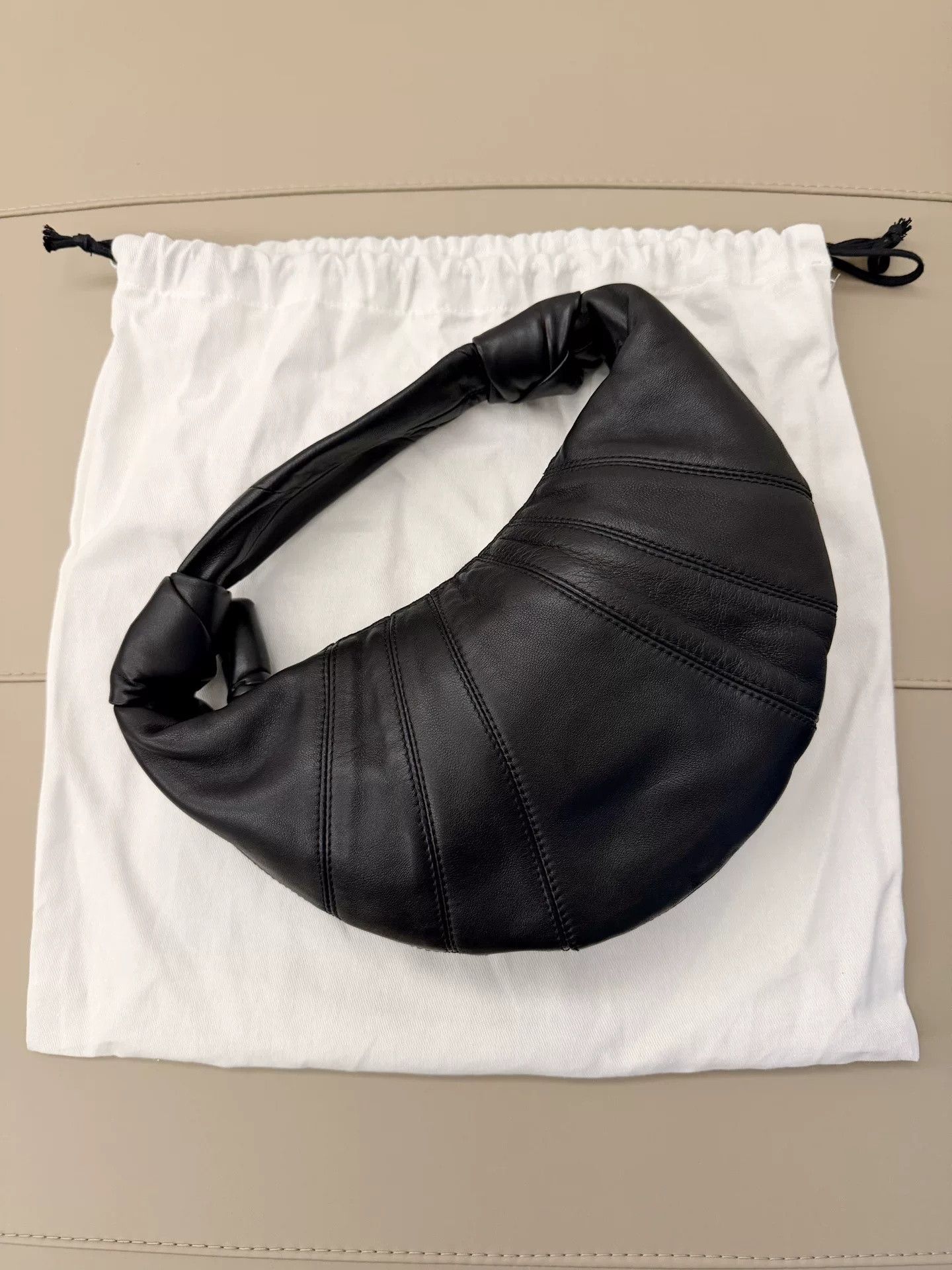 Lemaire Lemaire Black Croissant Hobo Bag Size ONE SIZE - 3 Thumbnail