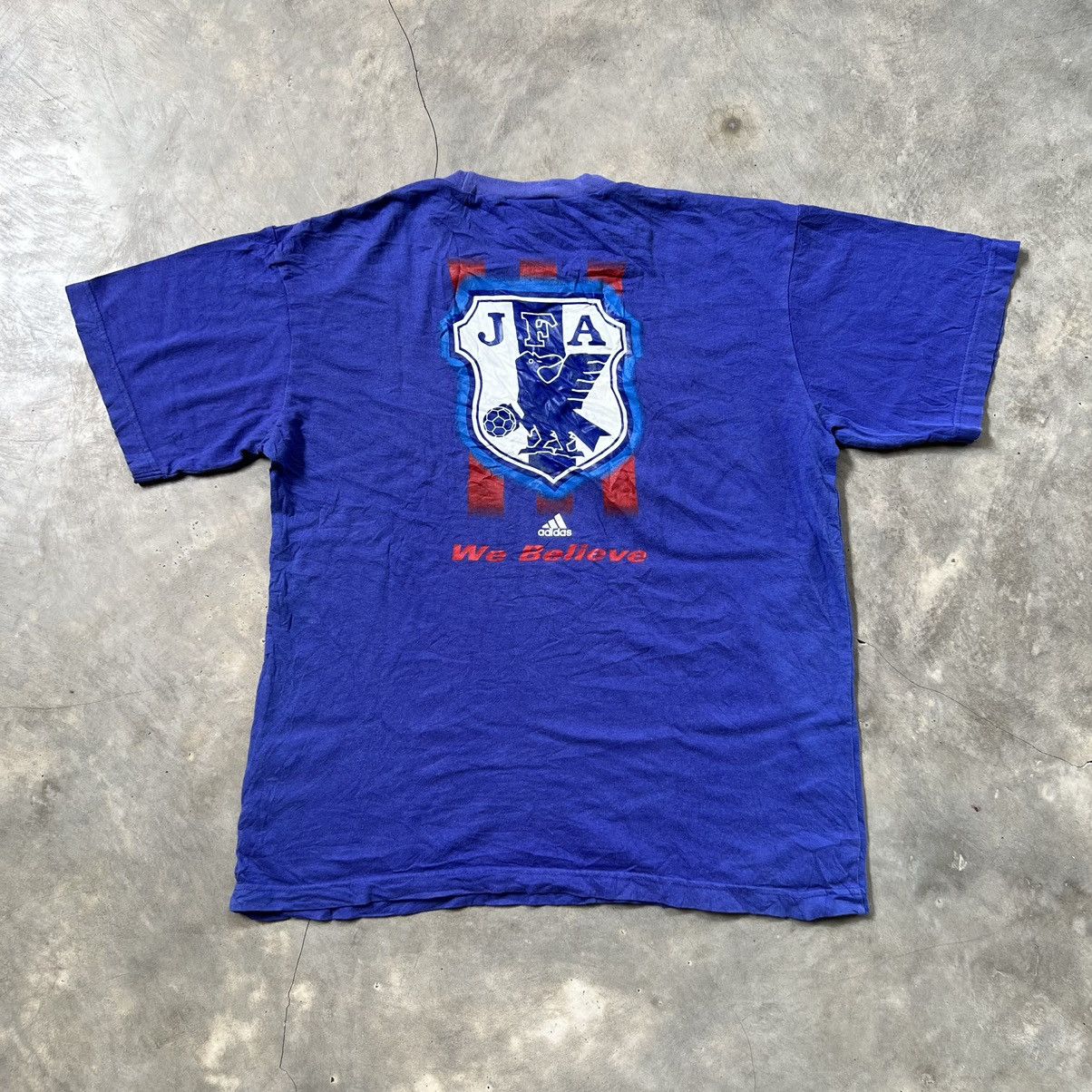 Adidas Vintage Adidas Japan Football JFA Big Logo Shirt Size US M / EU 48-50 / 2 - 2 Thumbnail