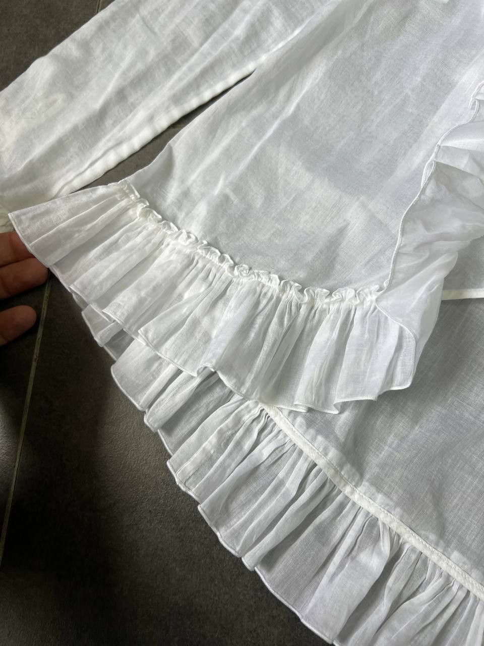 Alexander McQueen Archive SS07 “Lee McQueen Era” Blouse Ruffled shirt Size M / US 6-8 / IT 42-44 - 6 Thumbnail