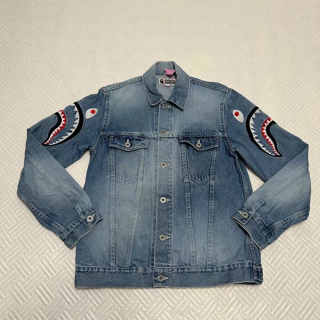 Men's Bape Denim Jackets | Grailed