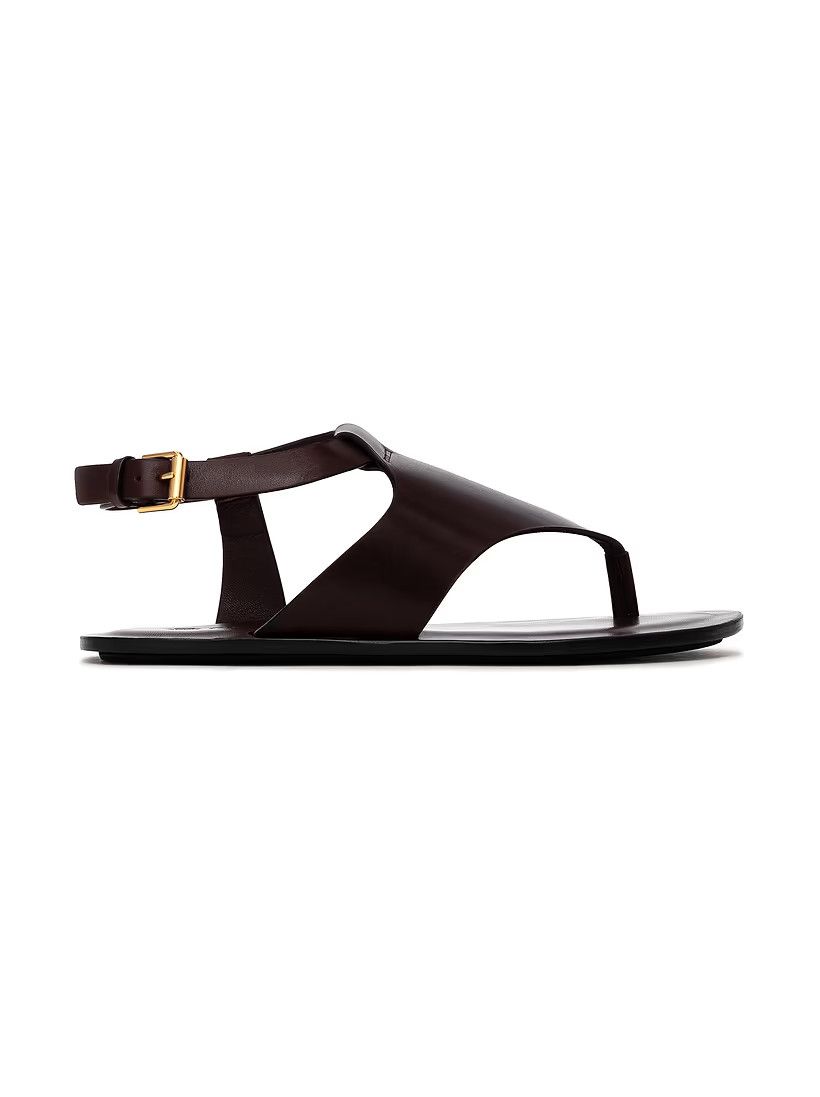 Loro Piana o1srvl11e0725 Trani Leather Sandals in Brown Size US 8 / IT 38 - 1 Thumbnail