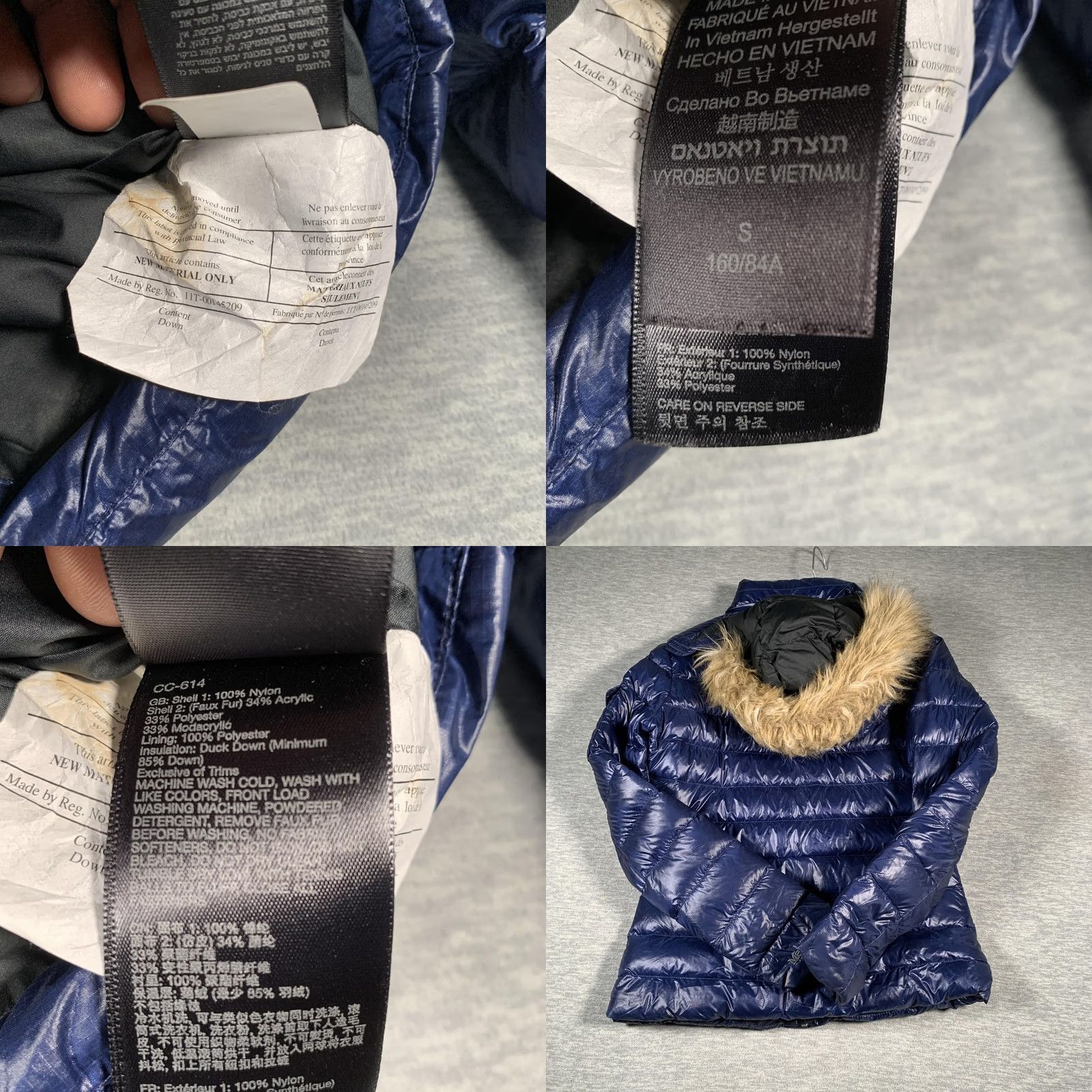 Marmot Marmot Jacket Womens Small Blue Hooded Down Puffer Quilted Nylon Fur Trim Size S / US 4 / IT 40 - 8 Thumbnail