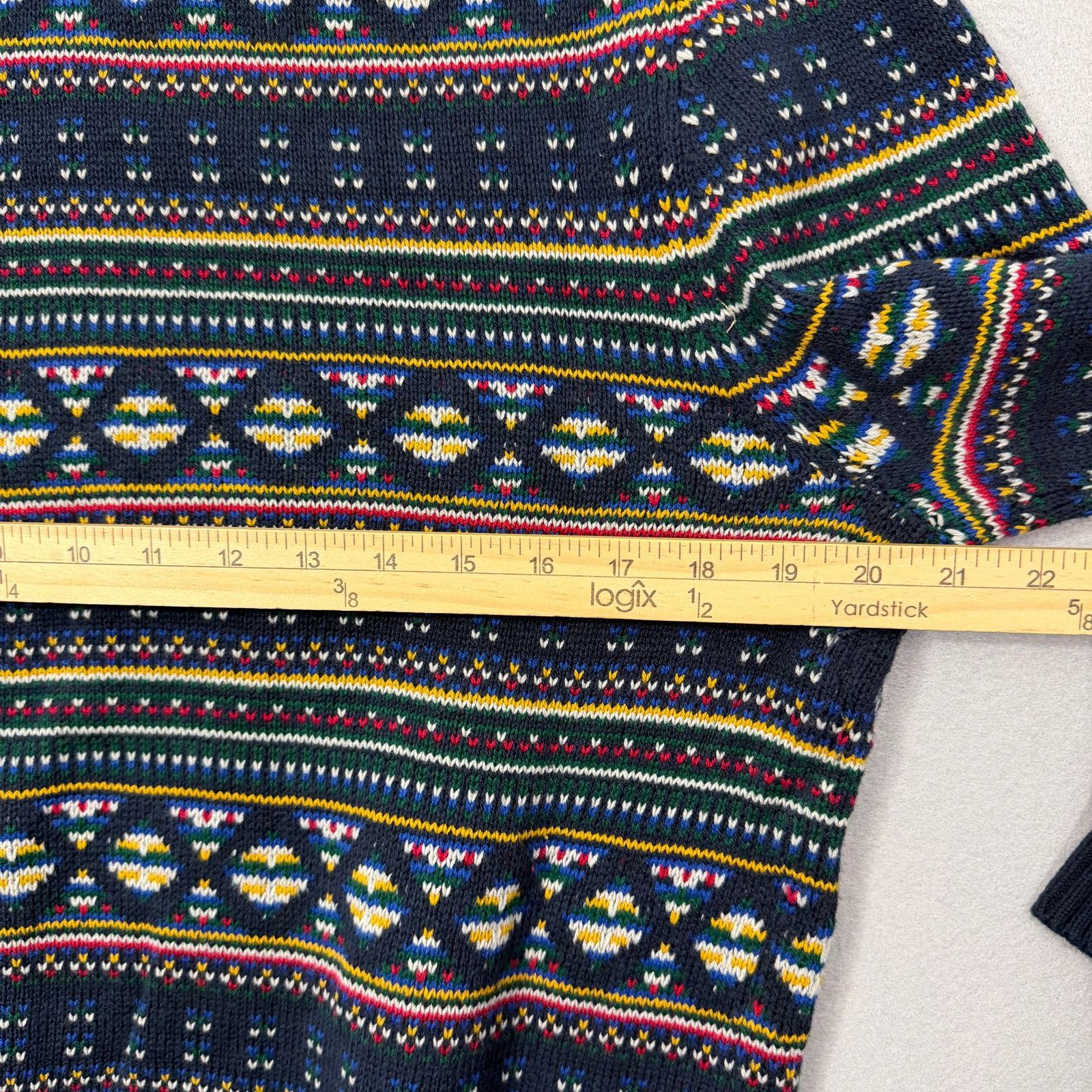 Lands' End Lands End Fair Isle Roll Neck Sweater Men's Medium Geometric Size US M / EU 48-50 / 2 - 8 Thumbnail