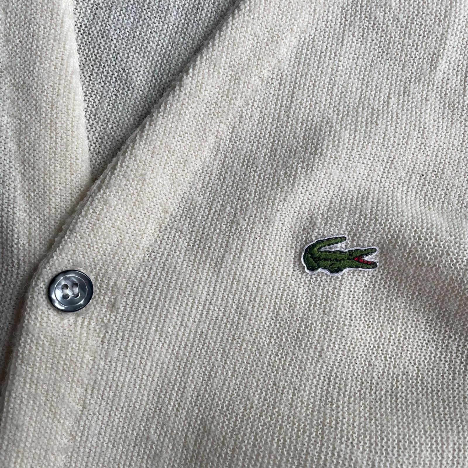 Lacoste Lacoste USA Made Vintage Acrylic Cardigan Sweater 9322AC Size US L / EU 52-54 / 3 - 4 Thumbnail