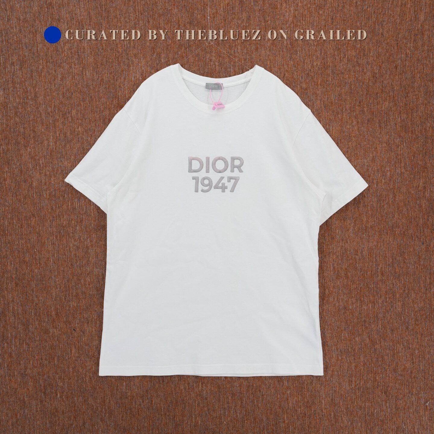 Dior Dior 1947 Logo Embroidered Short Sleeve T-Shirt | Grailed