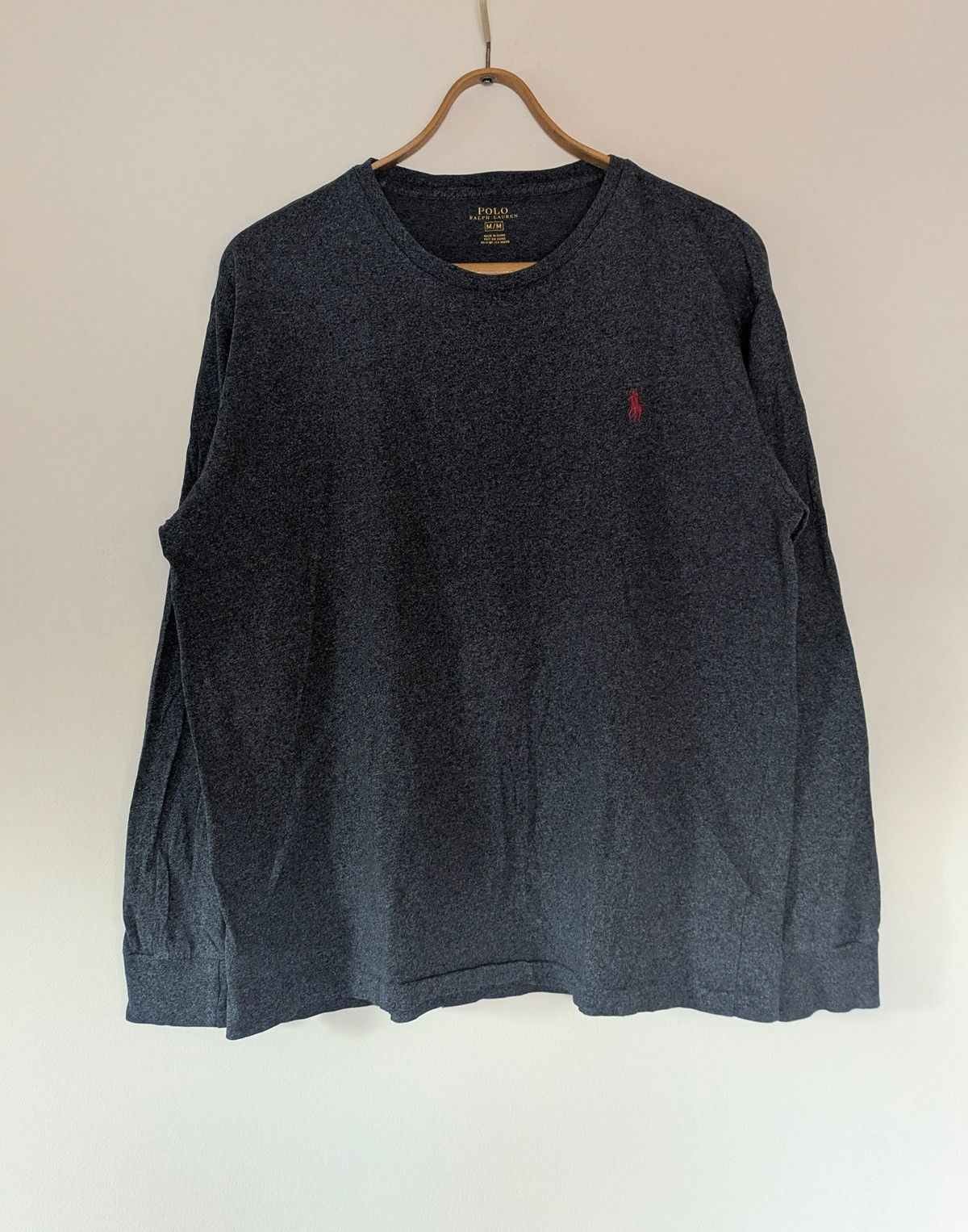 Polo Ralph Lauren 👕 Polo Ralph Lauren Long Sleeve T-Shirt – Dark Grey (Size M) Size US M / EU 48-50 / 2 - 1 Thumbnail