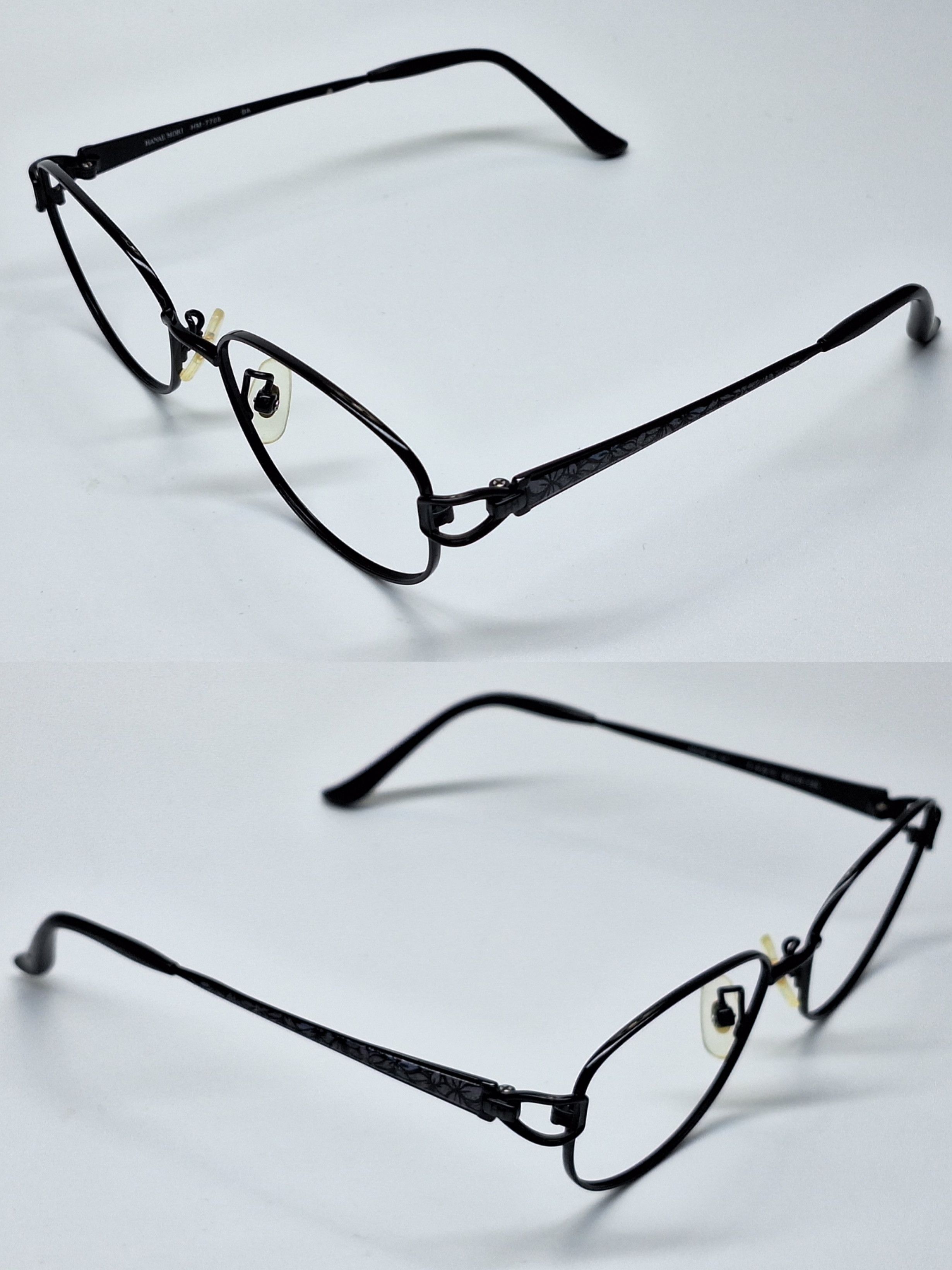 Hanae Mori Hanae Mori HM-7705 Ti-P Beta Titanium Floral Temple Eyeglass Size ONE SIZE - 9 Thumbnail