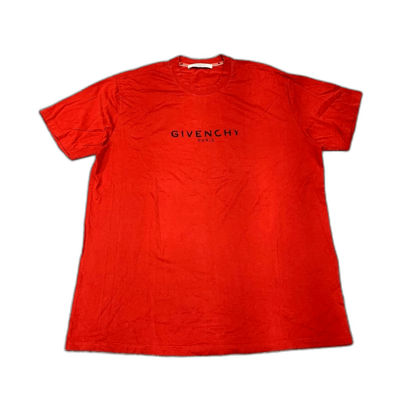 Givenchy Givenchy Red Logo Short Sleeve T-Shirt-yf Size US L / EU 52-54 / 3 - 1 Thumbnail