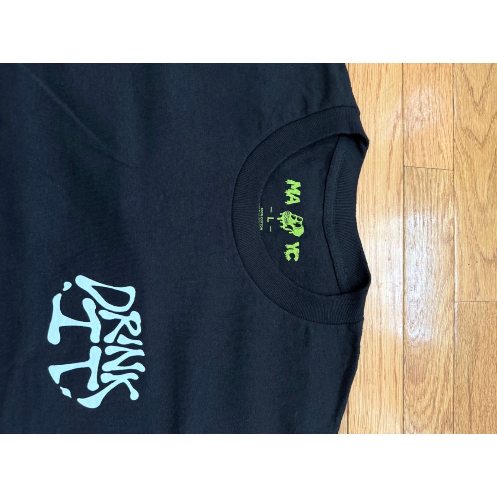 Vintage MAYC Mutant Ape Yacht Club DRINK IT Anchor Tee Shirt L Black Mens Short Sleeve Round Neck - NWOT Size US L / EU 52-54 / 3 - 4 Thumbnail