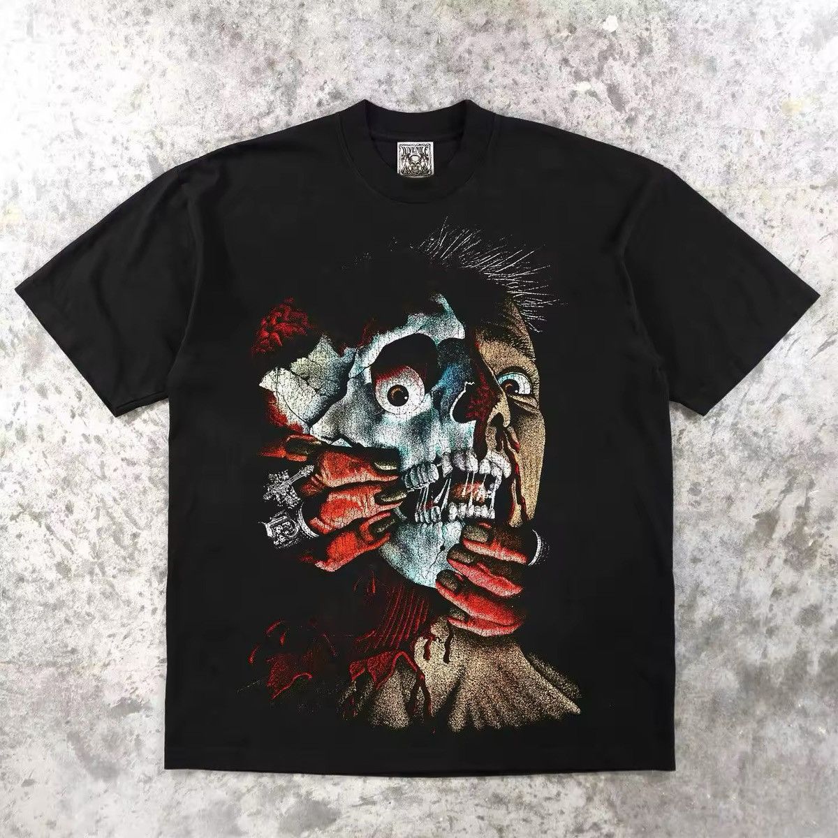 Other Gothic Punk Streetwear Skull Skeleton Loose T Shirt Size US XXL / EU 58 / 5 - 2 Thumbnail