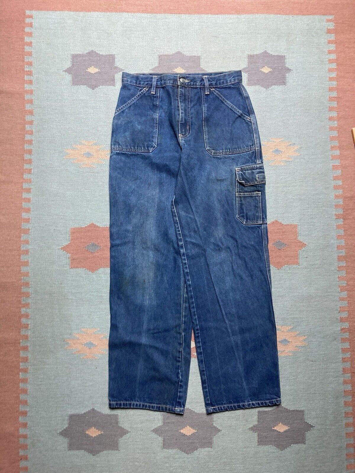 JNCO × Vintage VTG y2k baggy jeans carpenter cargo wide skater JNCO 30x31 Size US 30 / EU 46 - 5 Thumbnail