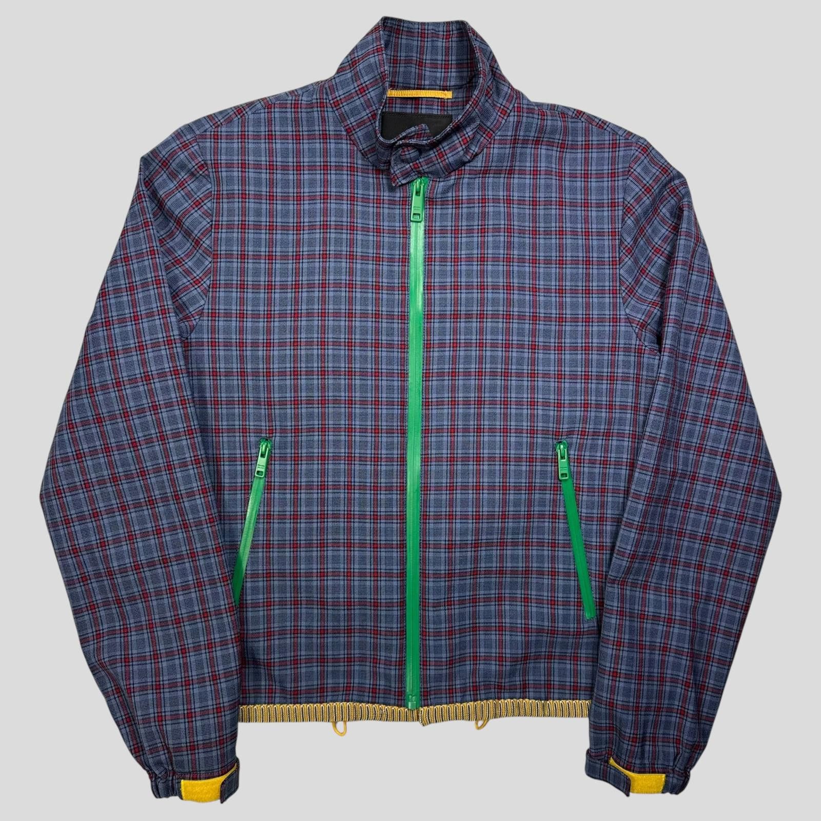 Prada Prada Milano SS16 Wool Taped Zip Tech Plaid Blouson Jacket S Size US S / EU 44-46 / 1 - 1 Thumbnail