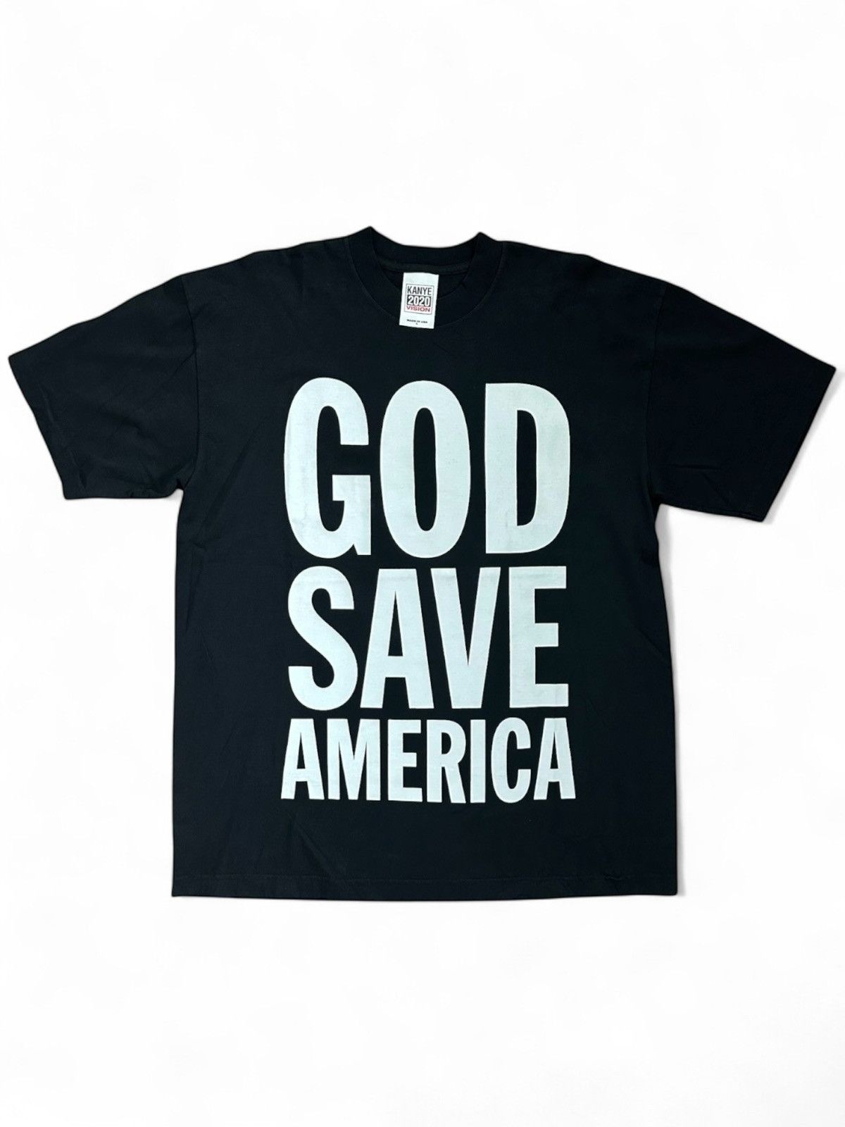 Pre-owned Kanye West 2020 Vision God Save America In Black