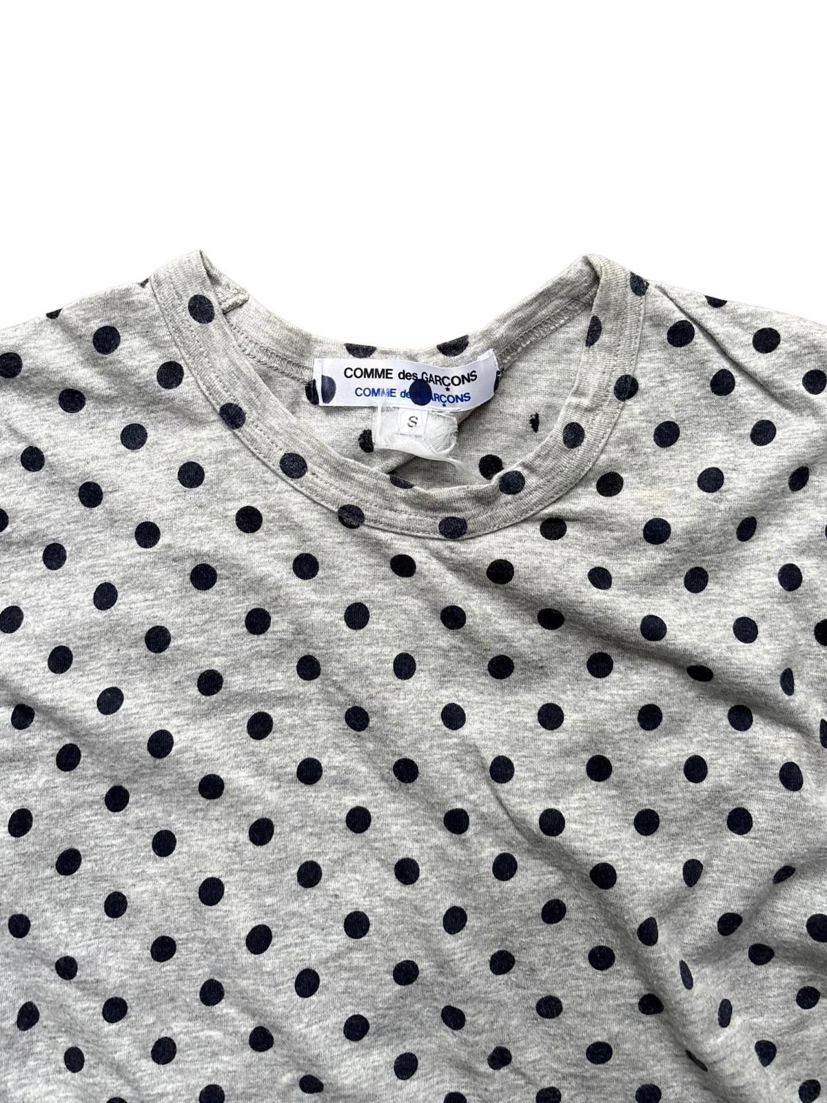 Comme des Garcons Comme des Garçons Polka Dot T-Shirt – Grey / Navy – XS Size US XS / EU 42 / 0 - 3 Thumbnail
