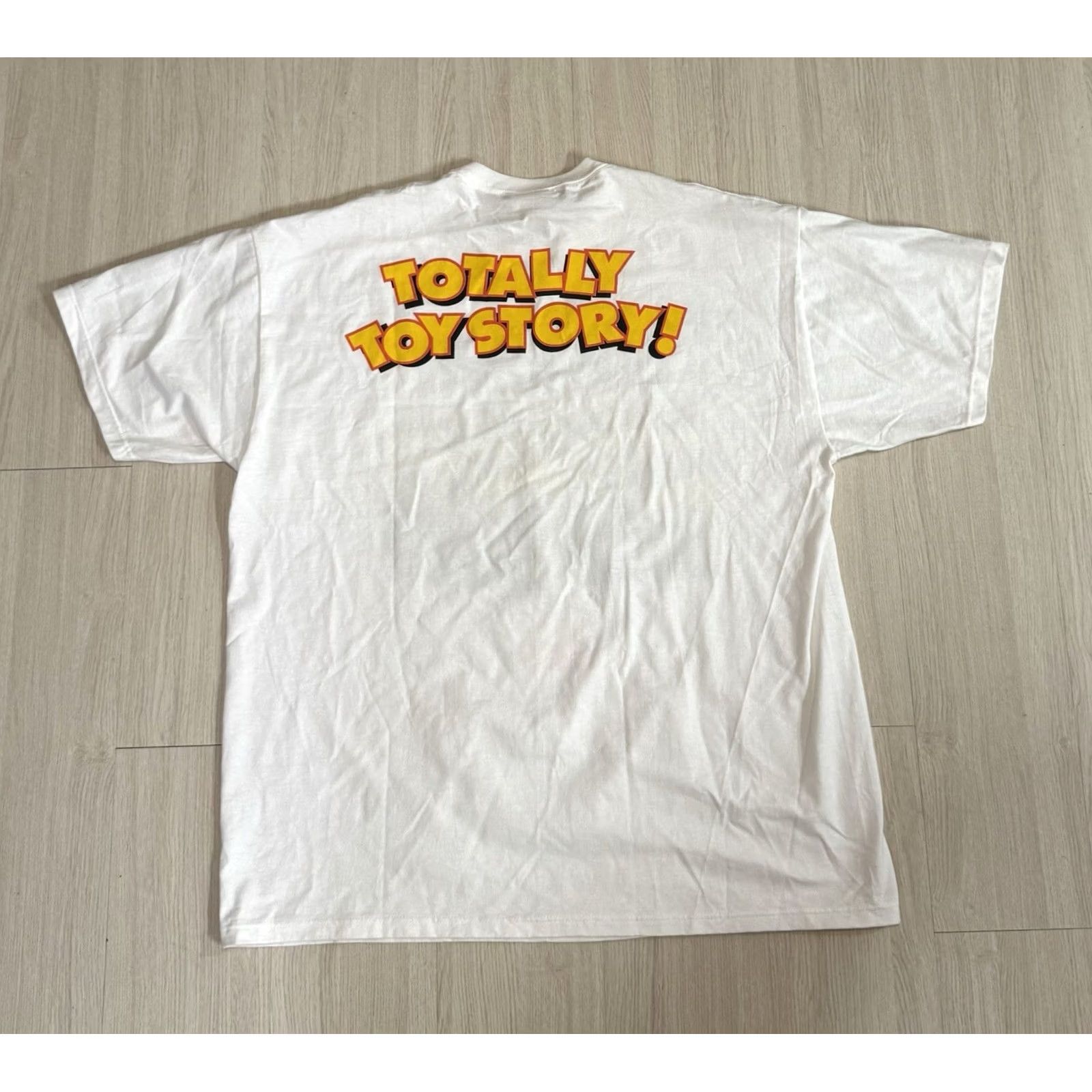 Disney VINTAGE Mickey Inc Toy Story Shirt L Men White Cotton Short Sleeve Crew Neck Aliens 2Sided Disney Toy Story Size US L / EU 52-54 / 3 - 2 Thumbnail