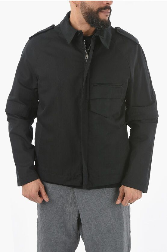 Image of Ixos Hidden Closure Cronos Saharan Jacket in Black, Men's (Size Small)