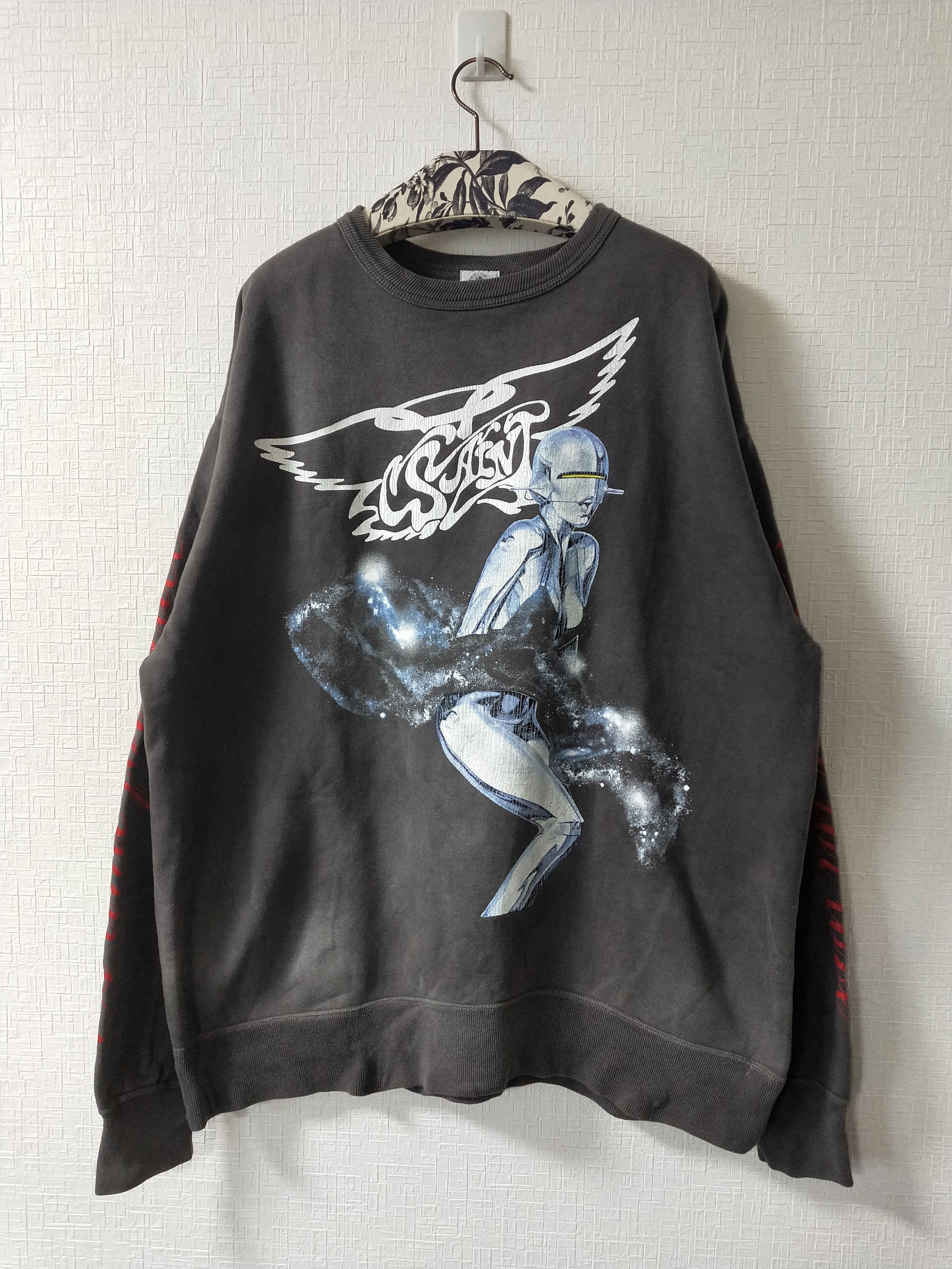 saint michael SWEAT SHIRT /SORAYAMA /BLK SORAYAMA SAINT MICHAEL