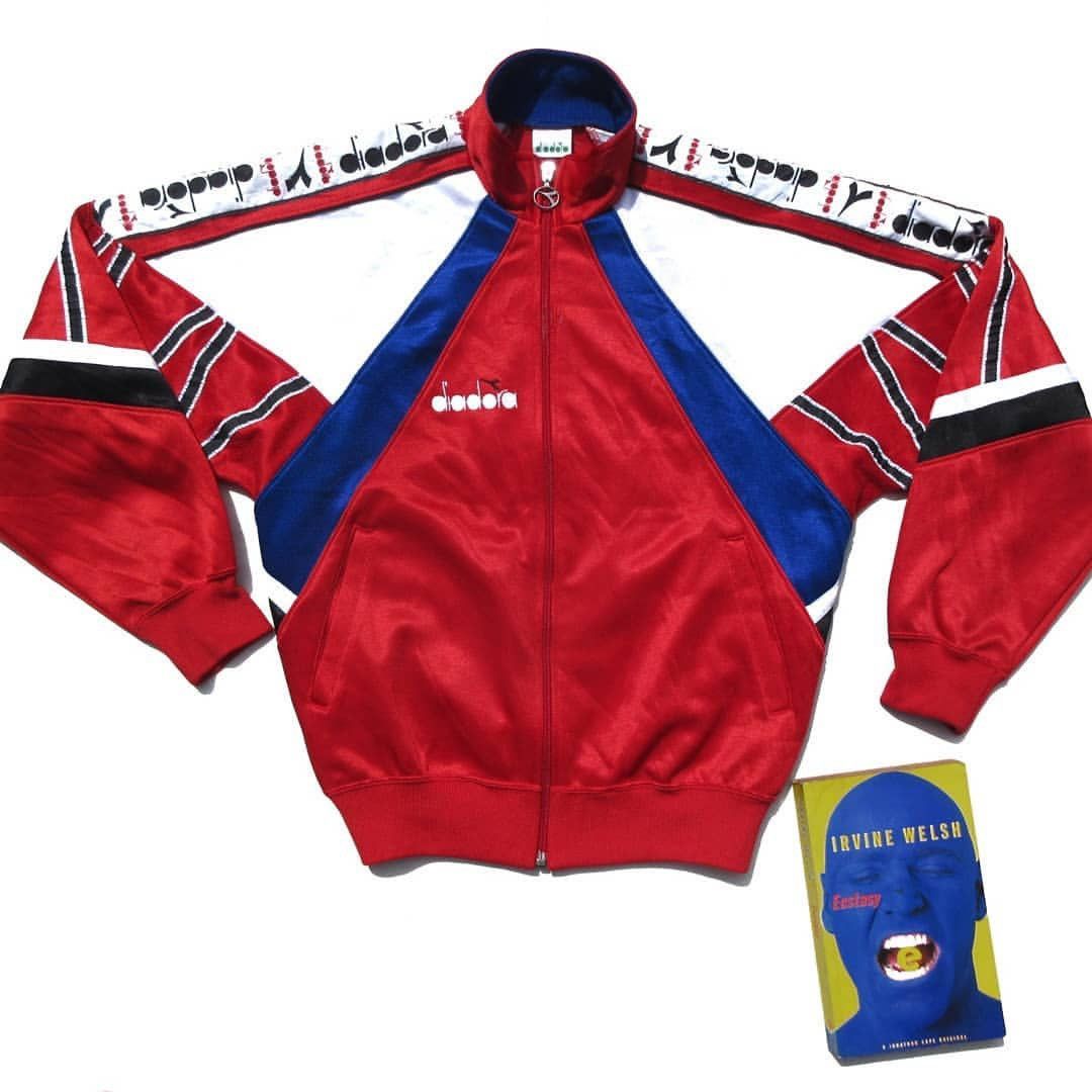 Diadora × Vintage Vintage Diadora Match Winner 80S tracktop jacket Two tone Size US M / EU 48-50 / 2 - 3 Thumbnail