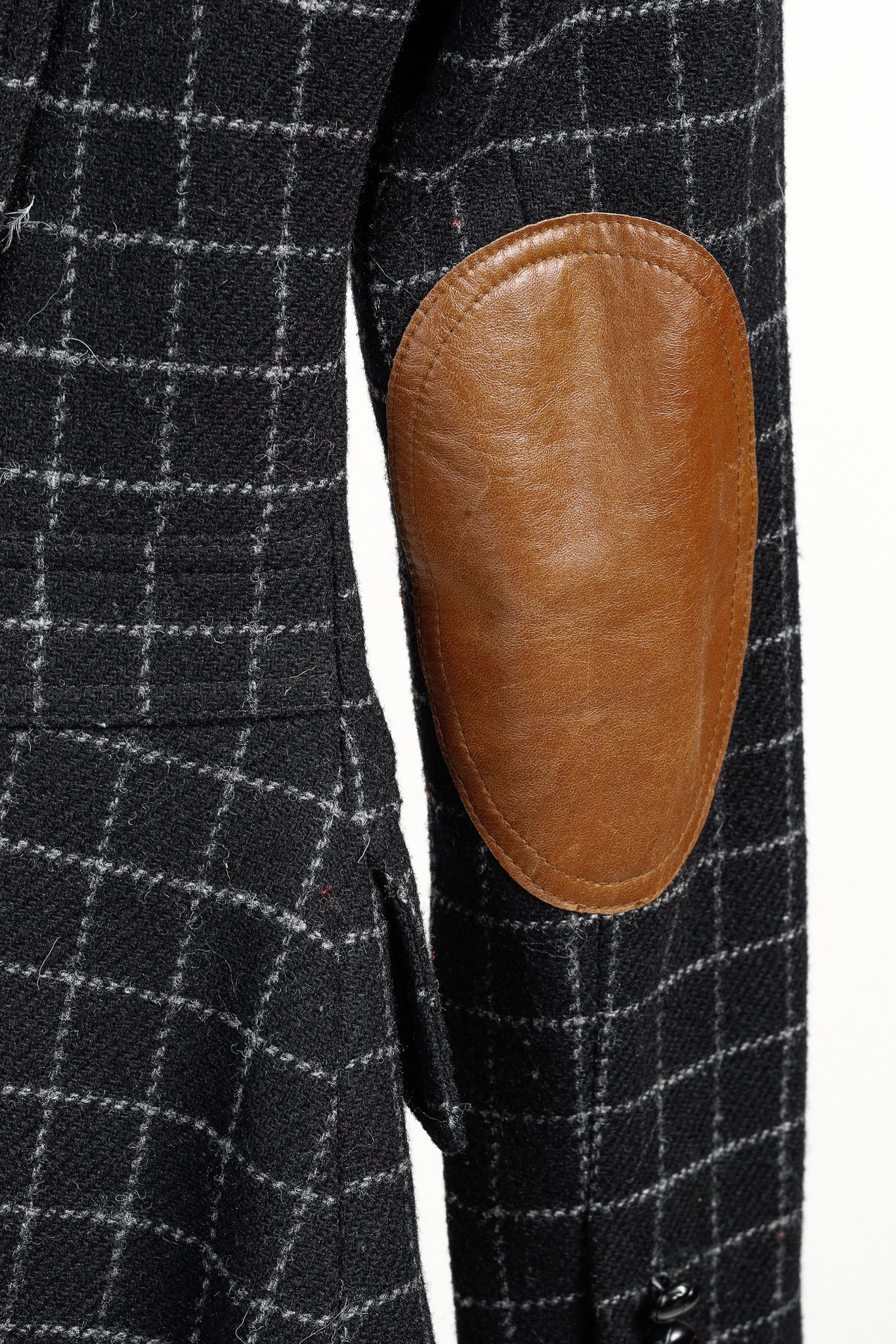 SMYTHE Smythe Black Wool Hunting Jacket in Charcoal Window Pane Size XS / US 0-2 / IT 36-38 - 7 Thumbnail