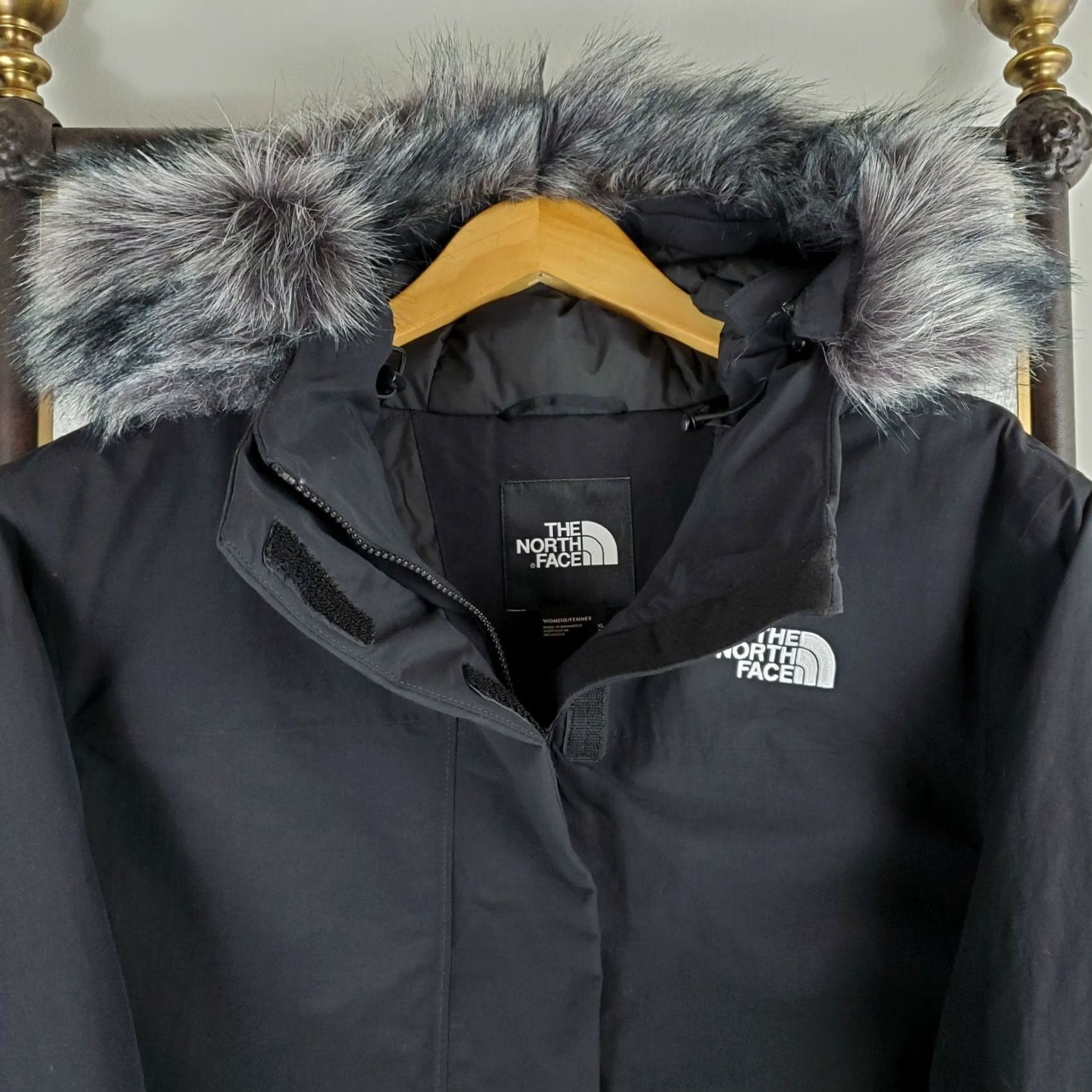 The North Face VINTAGE The North Face Arctic Parka Womens XL Black 550 Down Waterproof Windproof Hyvent 550 Down Filled Parka Snow Winter Size XL / US 12-14 / IT 48-50 - 4 Thumbnail