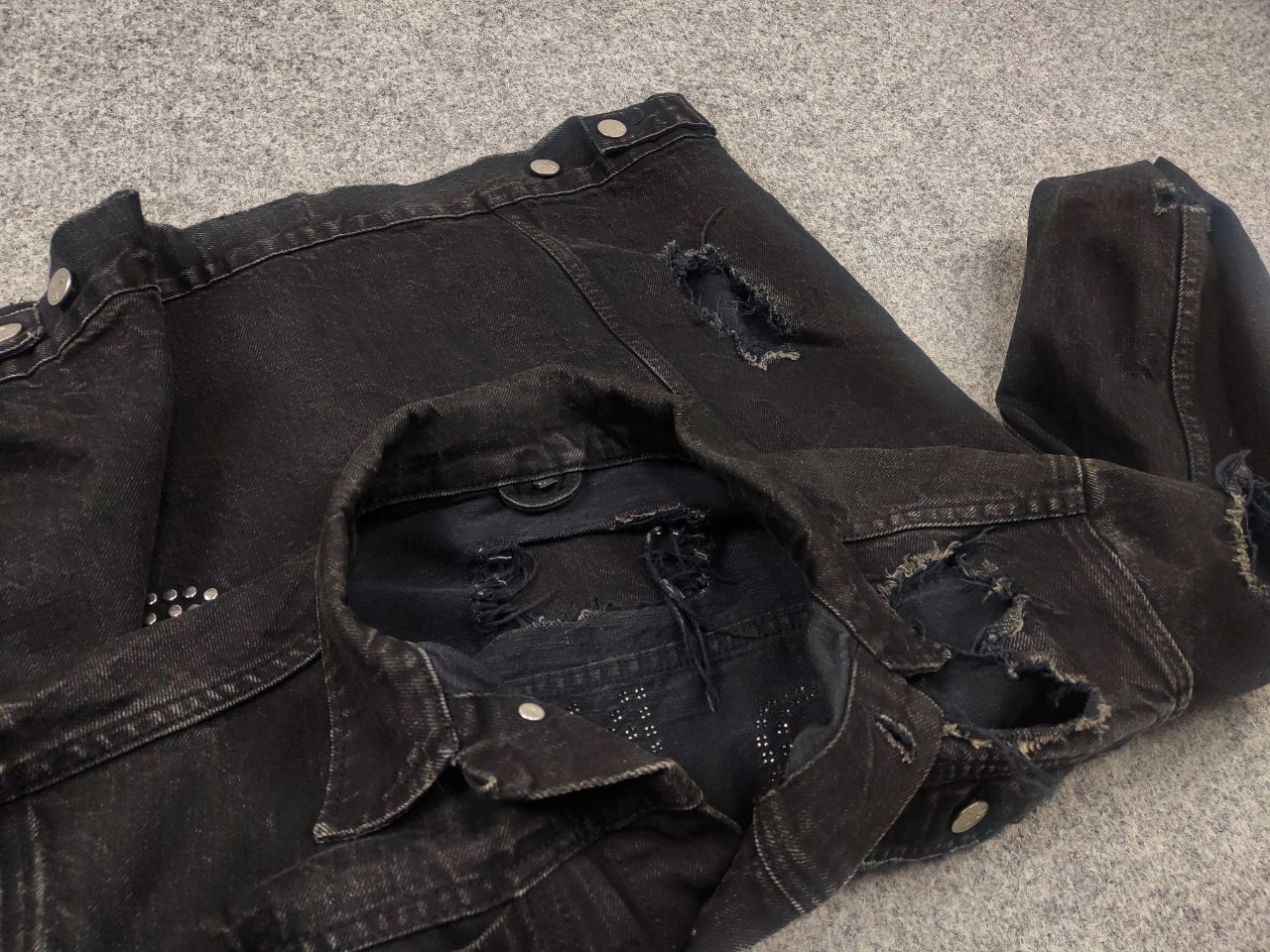 Misbhv Misbhv Design Distressed Denim sonic you Black Jacket Size US M / EU 48-50 / 2 - 17 Thumbnail