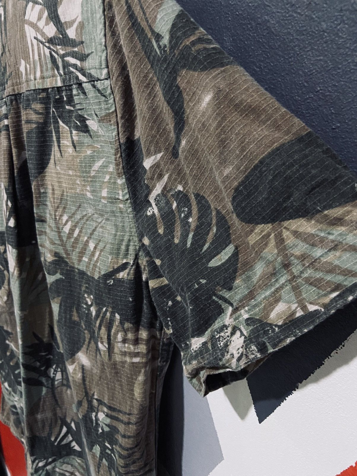 Japanese Brand Hanzo Full Print Leaves Shirt Size US M / EU 48-50 / 2 - 5 Thumbnail