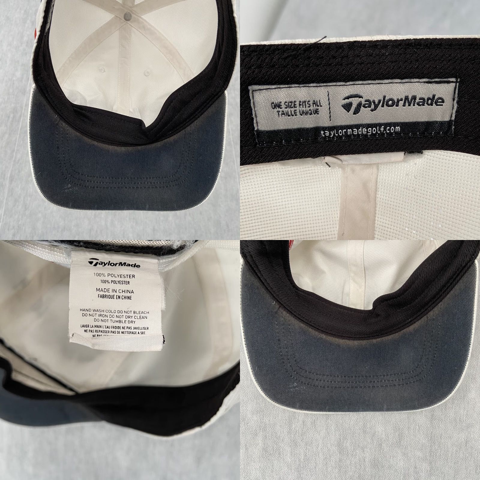 TaylorMade TaylorMade Hat Adult Strap Back White Aero Burner R15 Golf Polyester Mens Size ONE SIZE - 8 Thumbnail
