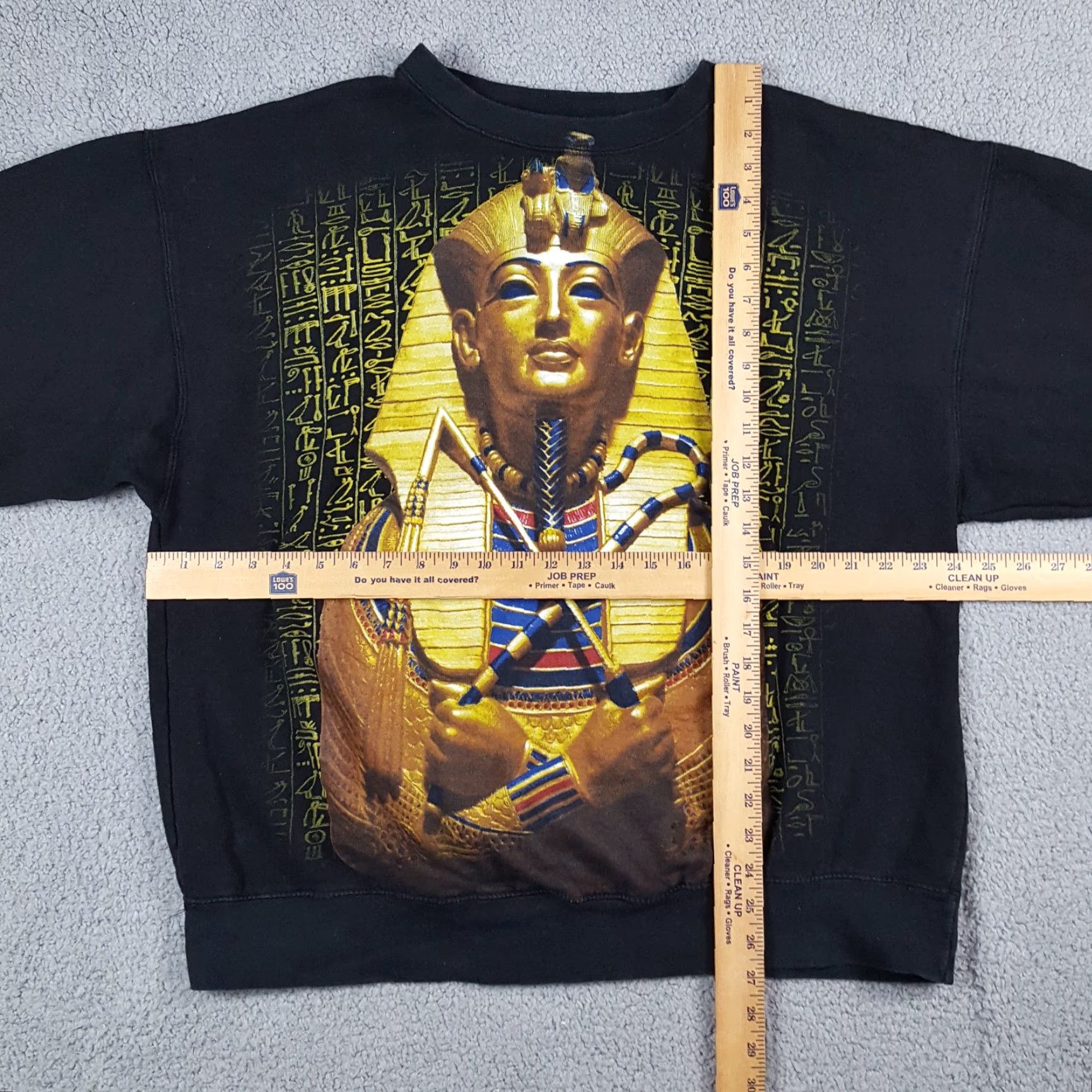 Vintage Vintage Egyptian Pharaoh Gold King Tut Mens Size XL Pullover Crewneck Sweatshirt Size US XL / EU 56 / 4 - 5 Thumbnail