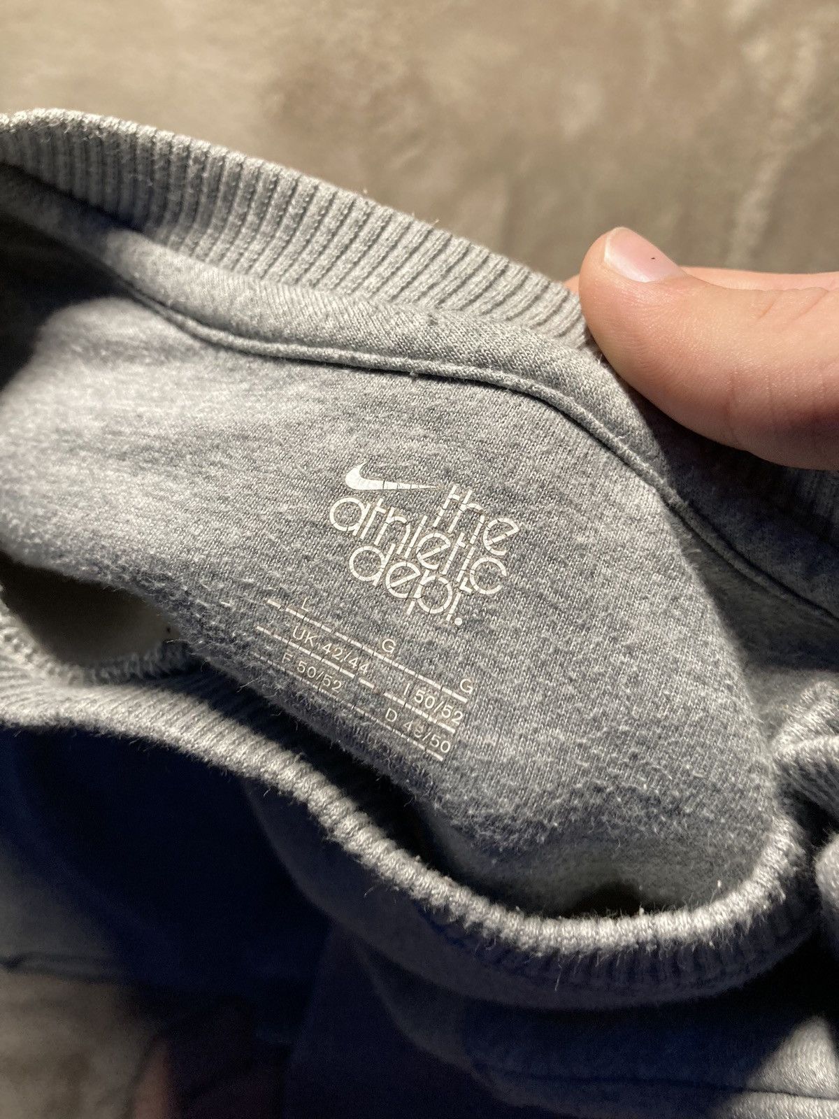 Nike × Vintage ⛩️ Vintage Nike Athletic basic Big Logo Sweatshirt Boxy 2k Size US L / EU 52-54 / 3 - 4 Thumbnail
