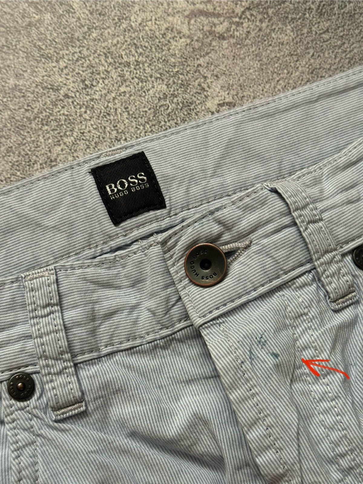 Hugo Boss Hugo boss 32/32 striped chino pant trouser Jean Size US 32 / EU 48 - 12 Thumbnail