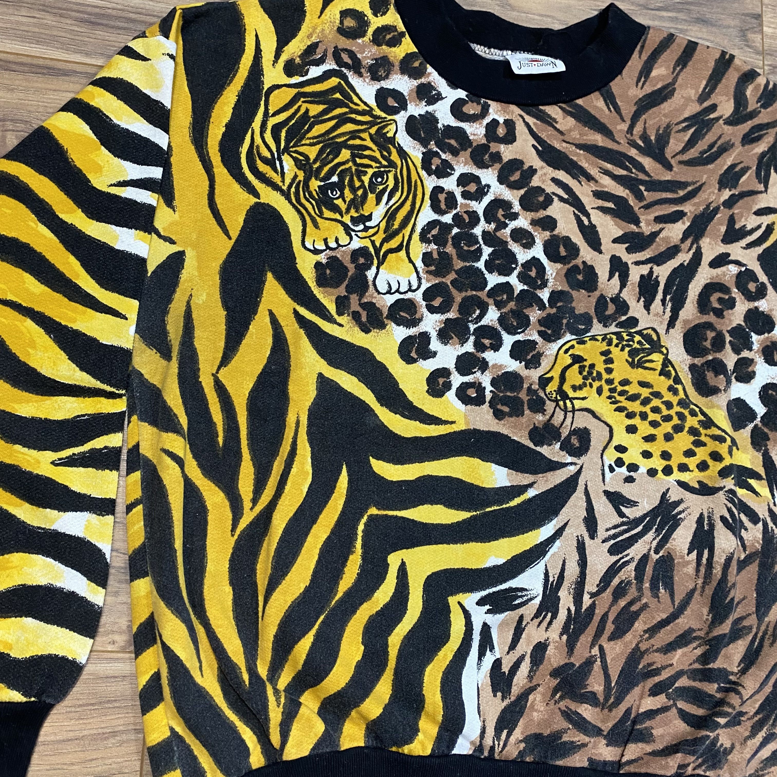 Vintage Just Dawn Cat Print Womens Crew Neck Sweatshirt Made in USA Size L / US 10 / IT 46 - 2 Thumbnail