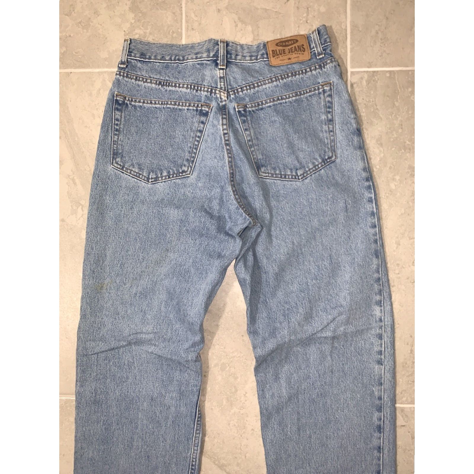 Old Navy Old Navy Jeans Men's 32x34 Denim Blue Five Pocket Regular Straight Pants Distressed No Size US 32 / EU 48 - 6 Thumbnail