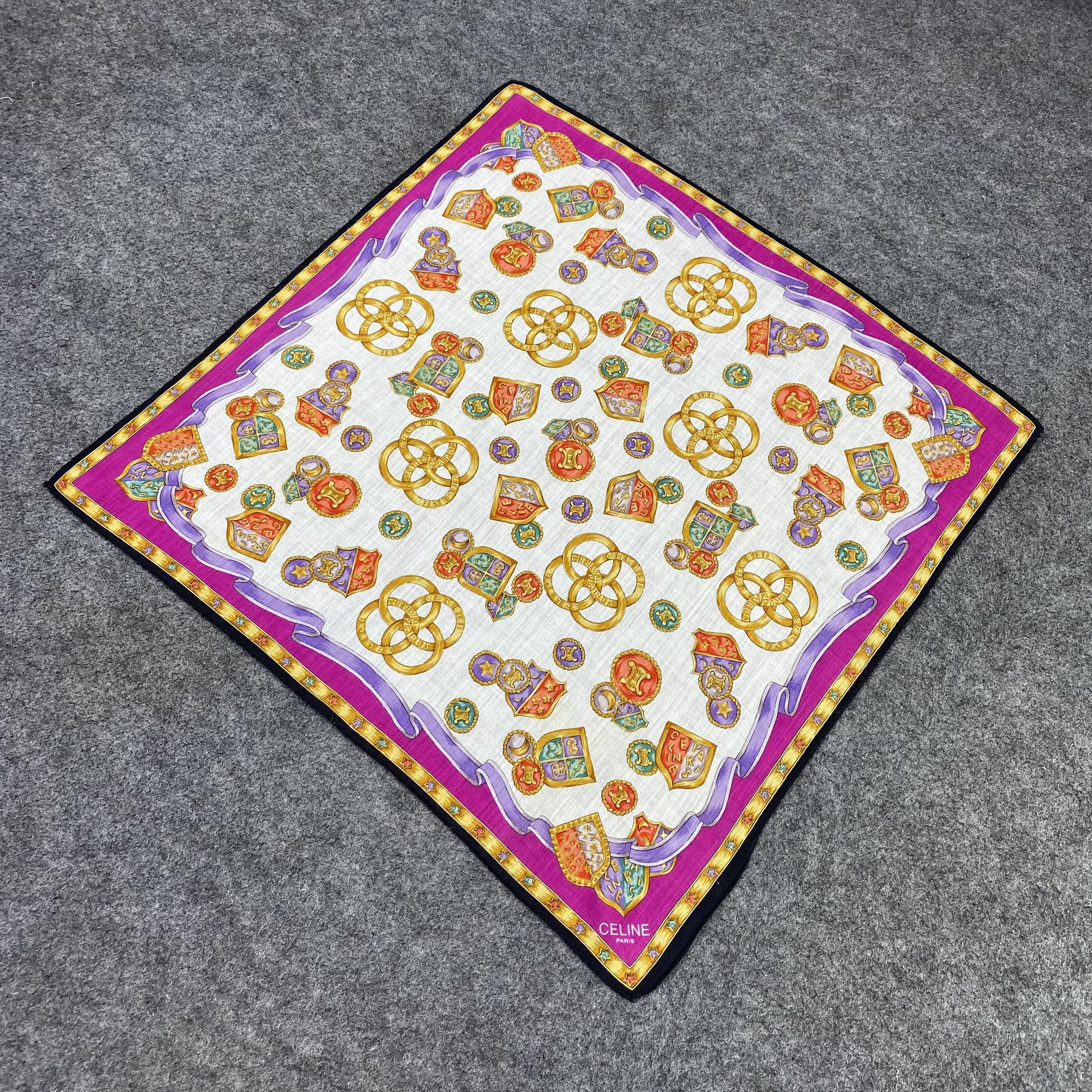 Celine Celine Handkerchief Neckerchief Bandana-B1935 Size ONE SIZE - 4 Thumbnail