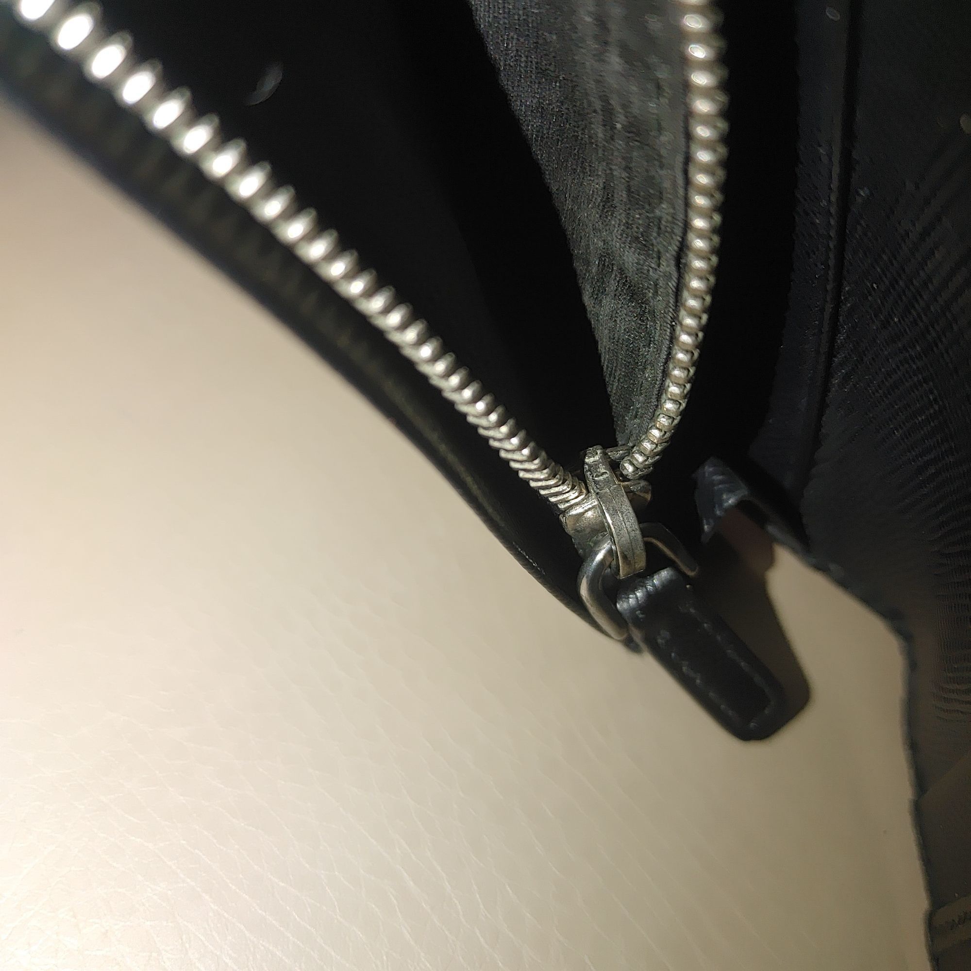 Prada Prada Wallet Milano Black Leather Vinyl Long Metal Zipper Ca Size ONE SIZE - 12 Thumbnail