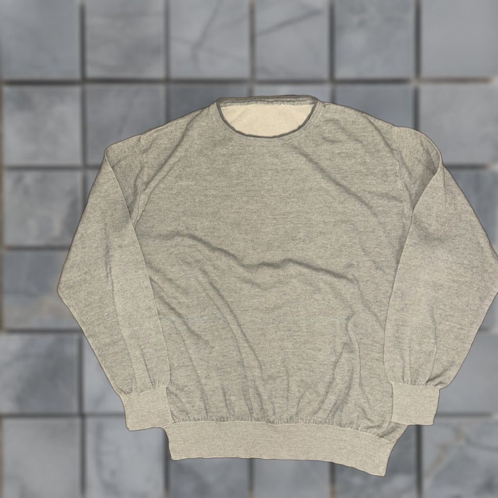 Vintage Unbranded Lightweight Crewneck Jumper Gray Men L Pullover Sweater Casual Military 22x24 Size Regular Size US L / EU 52-54 / 3 - 1 Thumbnail