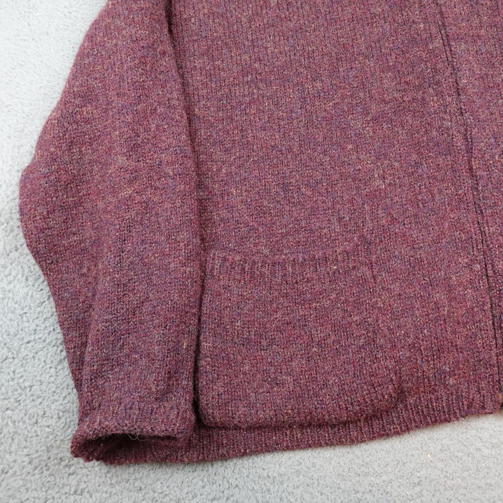 Vintage Woolrich Sweater Womens L Burgundy Full Zip Cardigan Jacket USA Size L / US 10 / IT 46 - 3 Thumbnail