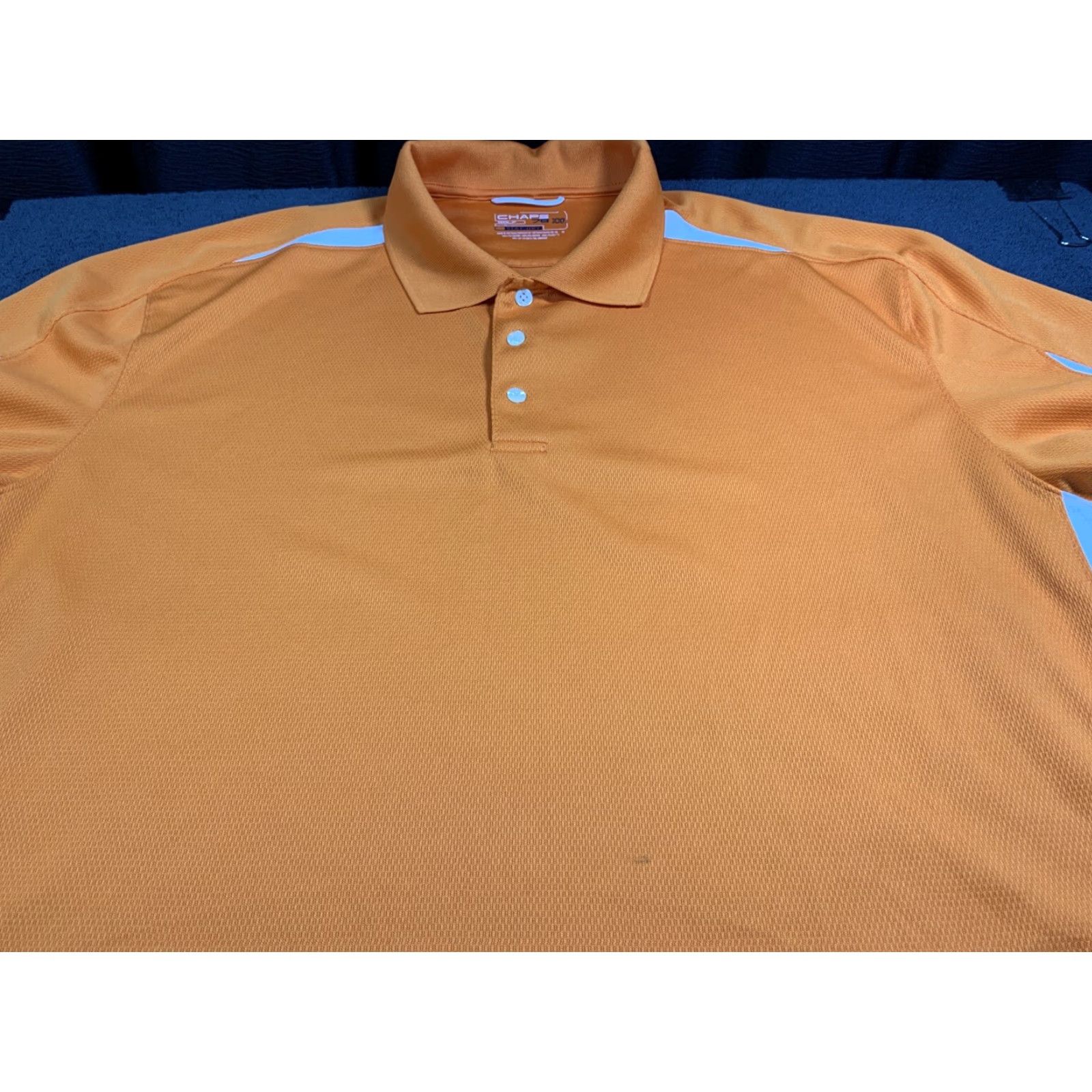 Chaps VINTAGE Chaps Golf Polo Shirt 2XL Men Stay Dry Orange White Activewear Size US XXL / EU 58 / 5 - 2 Thumbnail