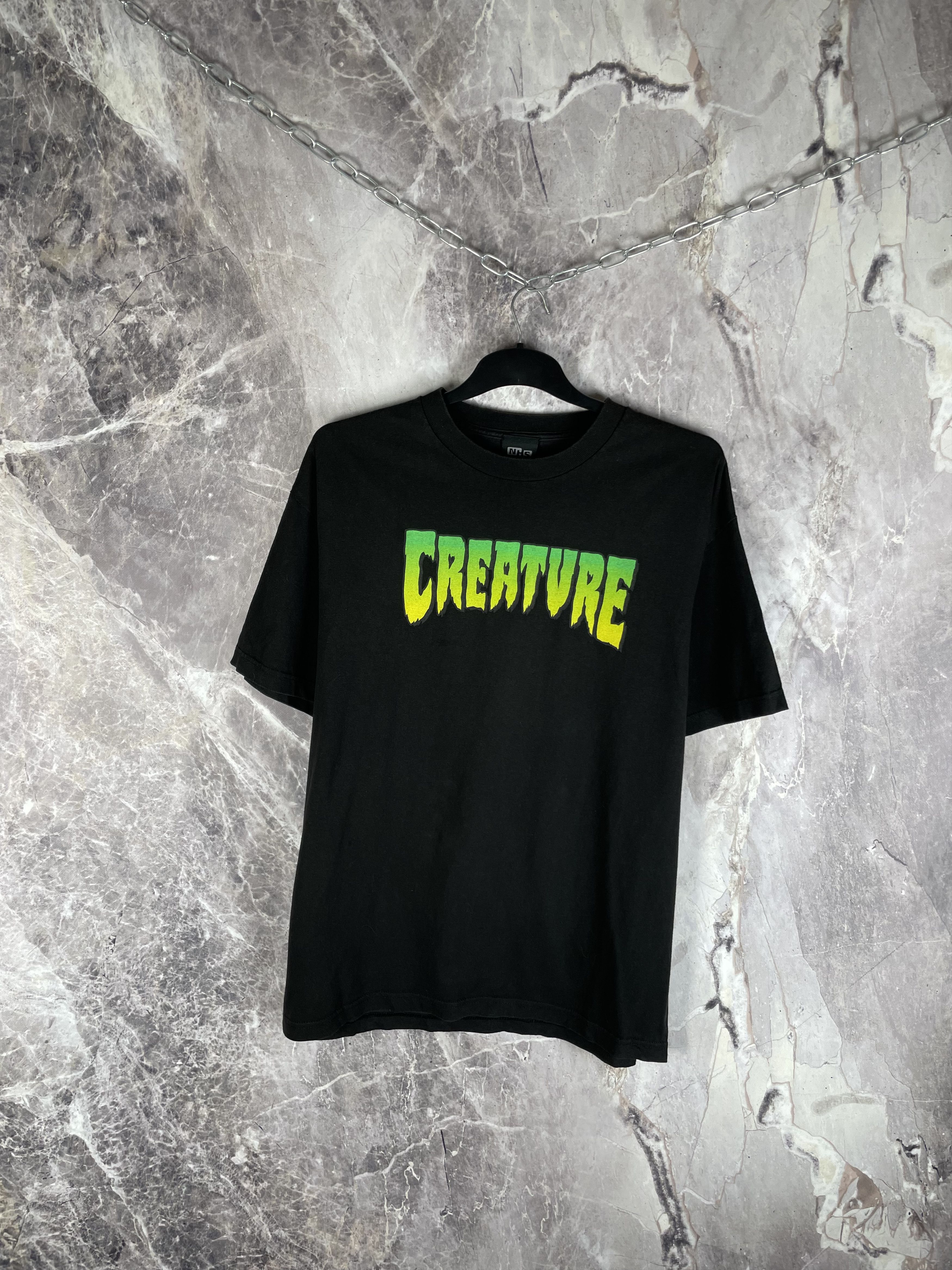 Vintage *RARE* Vintage Creature Skateboards Tee Size US XL / EU 56 / 4 - 2 Thumbnail