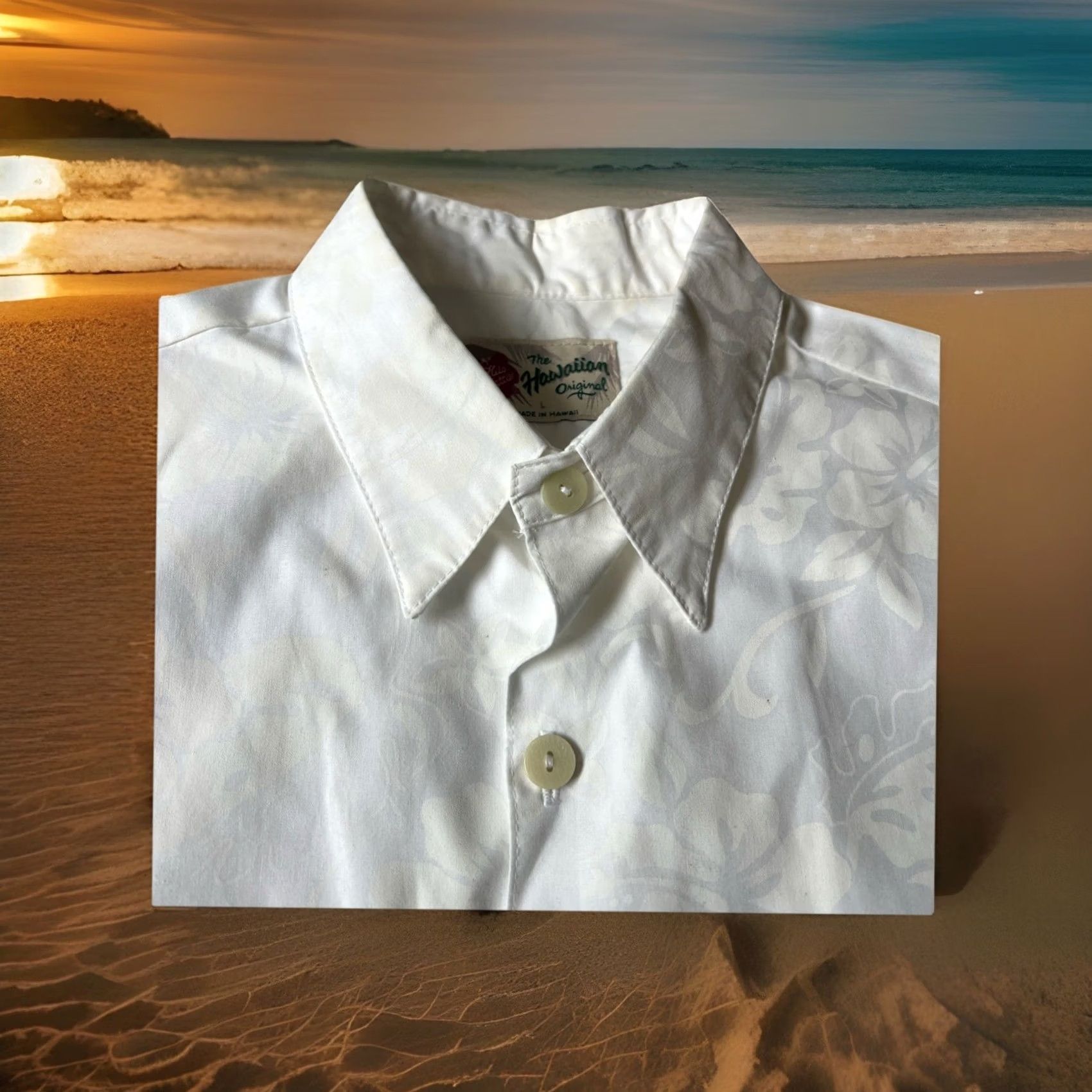 Hilo Hattie VINTAGE Hilo Hattie Hawaiian Floral Aloha Shirt White Large Short Sleeve Mens Size US L / EU 52-54 / 3 - 2 Thumbnail