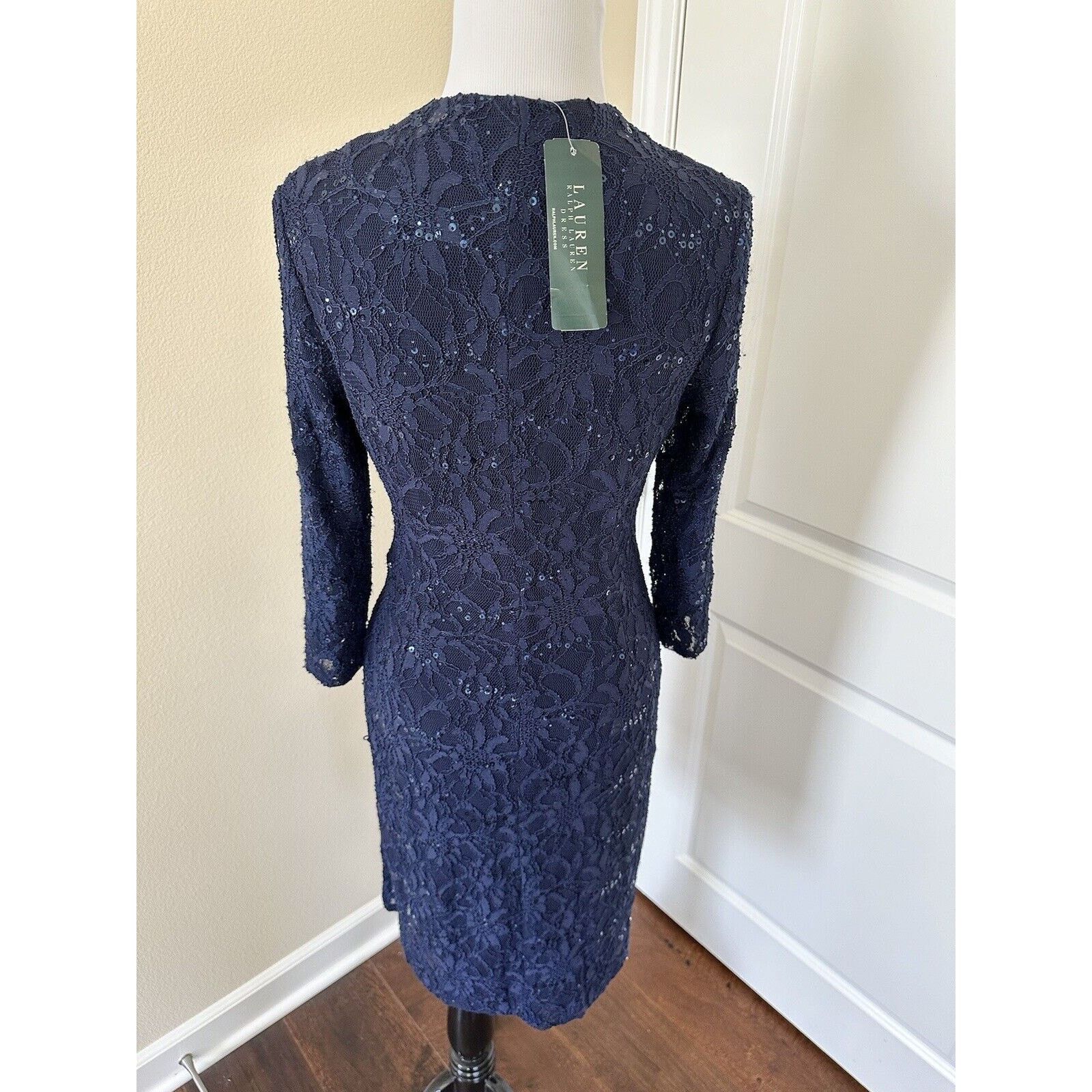 Ralph Lauren Ralph Lauren Blue Sequin Cocktail Dress Size 2 NWT Size XS / US 0-2 / IT 36-38 - 7 Thumbnail