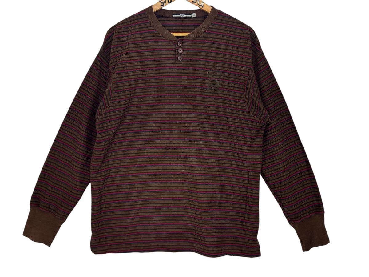 Marithe + Francois Girbaud Vintage Marithe Francois Girbaud Brown stripe t-shirts Size US L / EU 52-54 / 3 - 5 Thumbnail