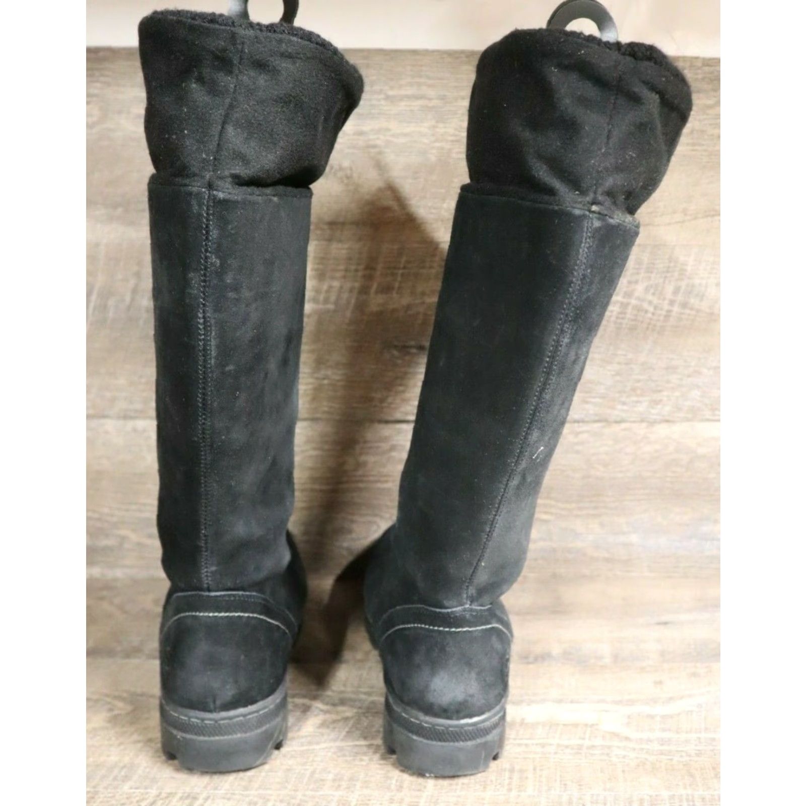 SKECHERS SKECHERS SOHO LAB Boots Knee-High Black Suede 7 US Womens Size US 7 / IT 37 - 4 Thumbnail