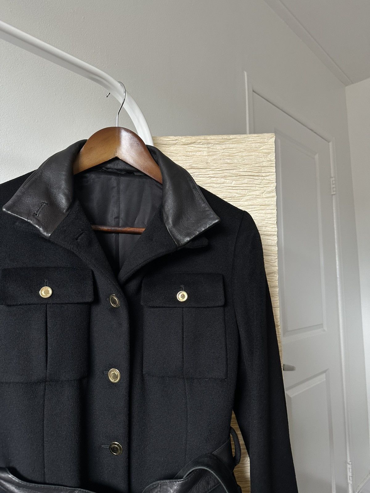 Gucci Gucci Tom Ford Era Cashmere Military Coat With Leather Belt Size S / US 4 / IT 40 - 6 Thumbnail