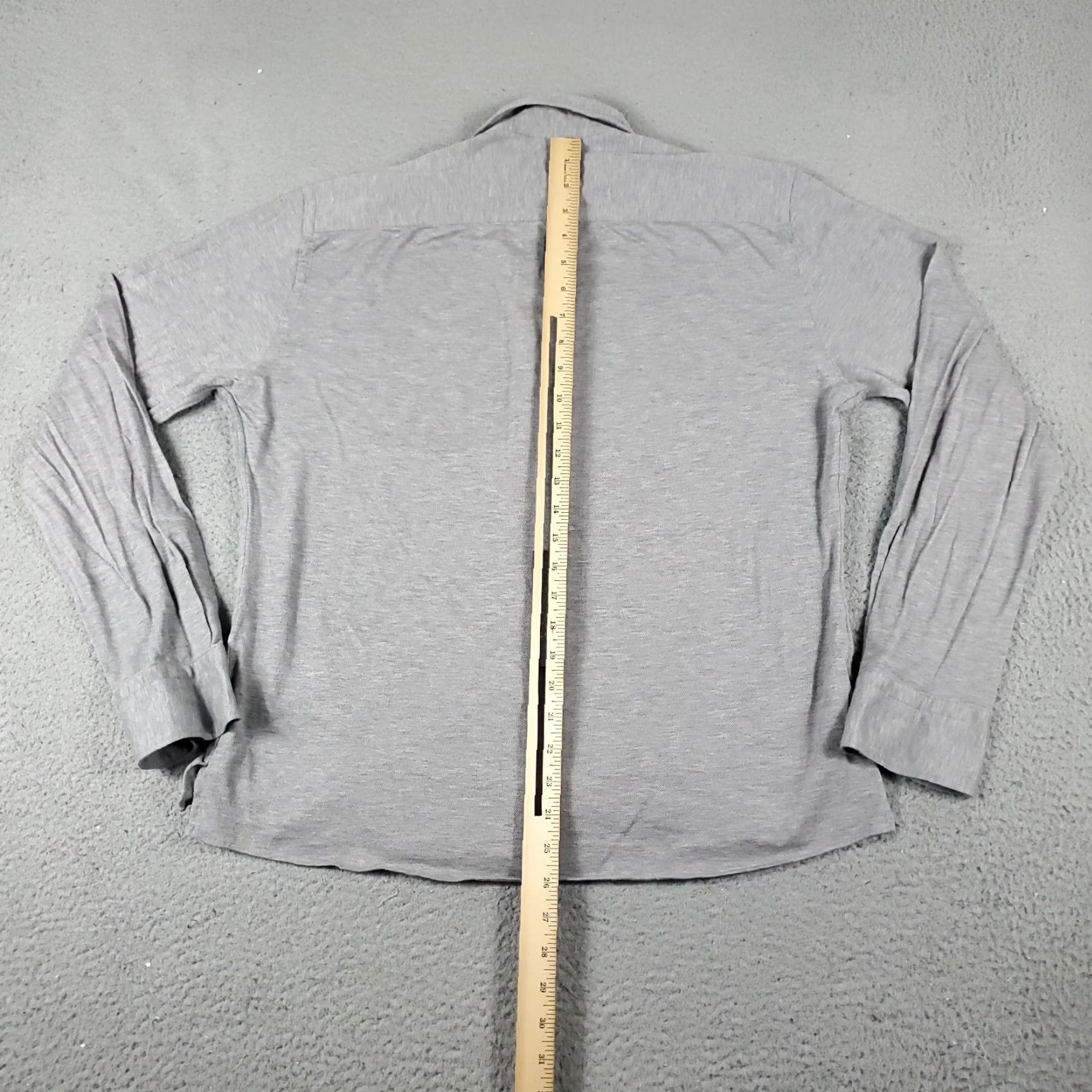 Eton Etón Shirt Adult XL Gray Cotton Button-Up Long Sleeve Casual Formal Business Workwear Mens Size US XL / EU 56 / 4 - 3 Thumbnail