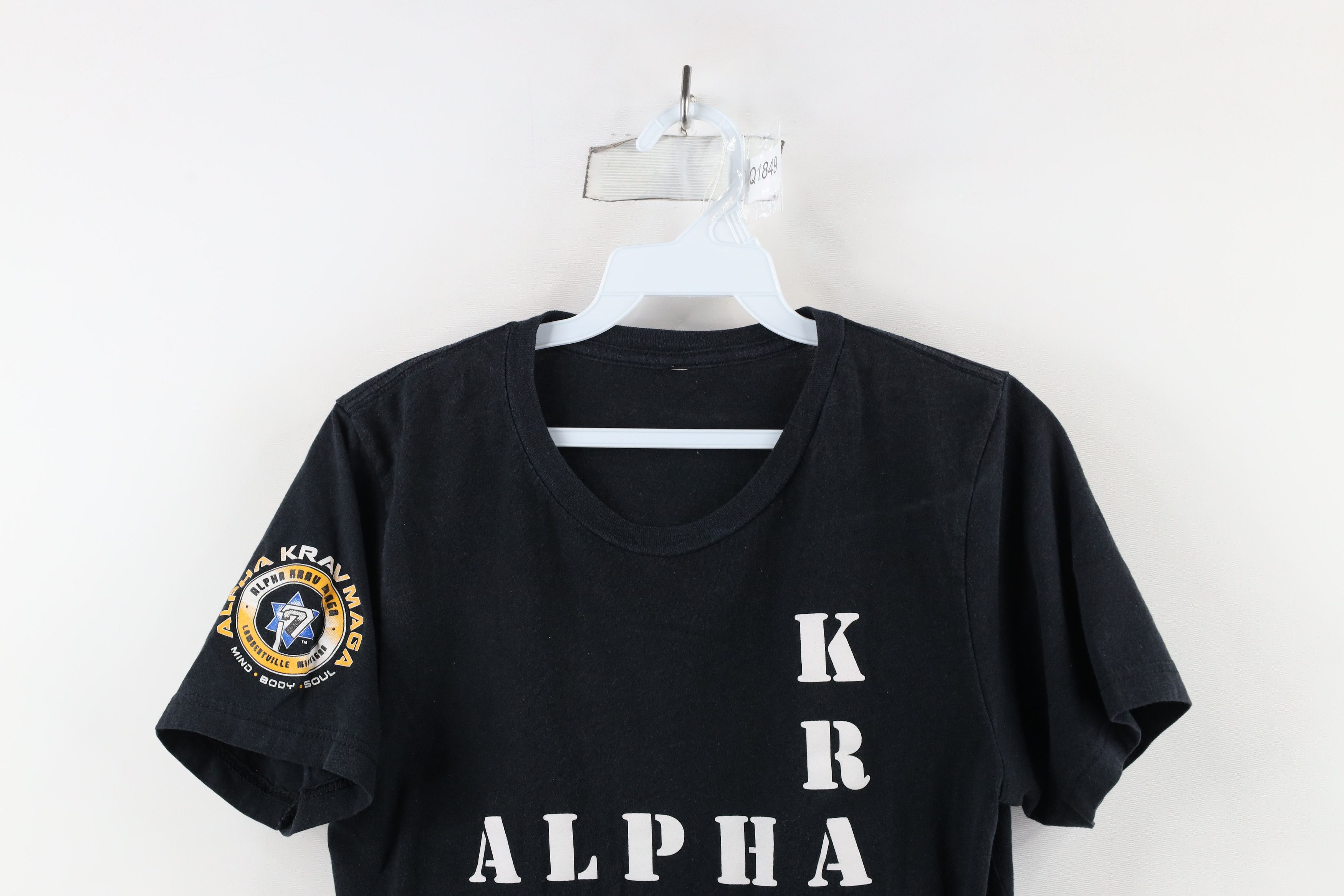 Vintage Vintage Krav Maga Martial Arts Short Sleeve T-Shirt Black Size US XS / EU 42 / 0 - 2 Thumbnail