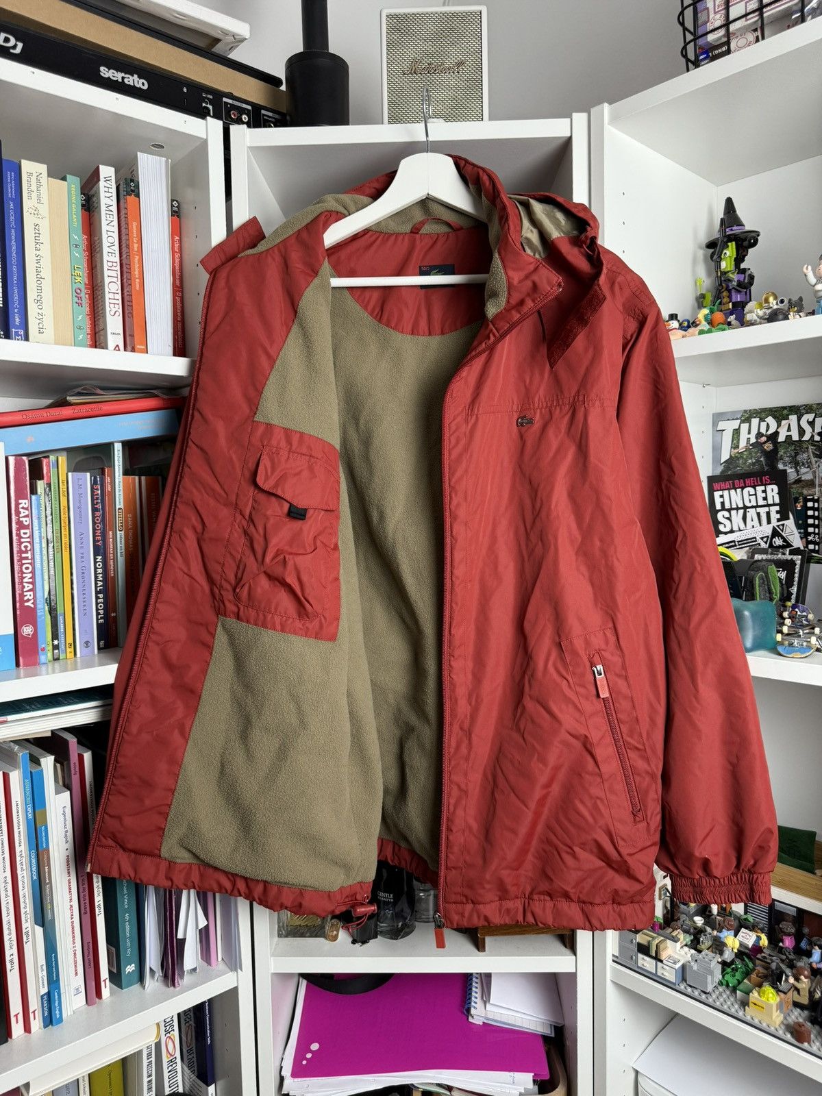 Designer × Lacoste × Vintage Vintage 90s Lacoste fleece lined winter raincoat jacket XL Size US XL / EU 56 / 4 - 3 Thumbnail