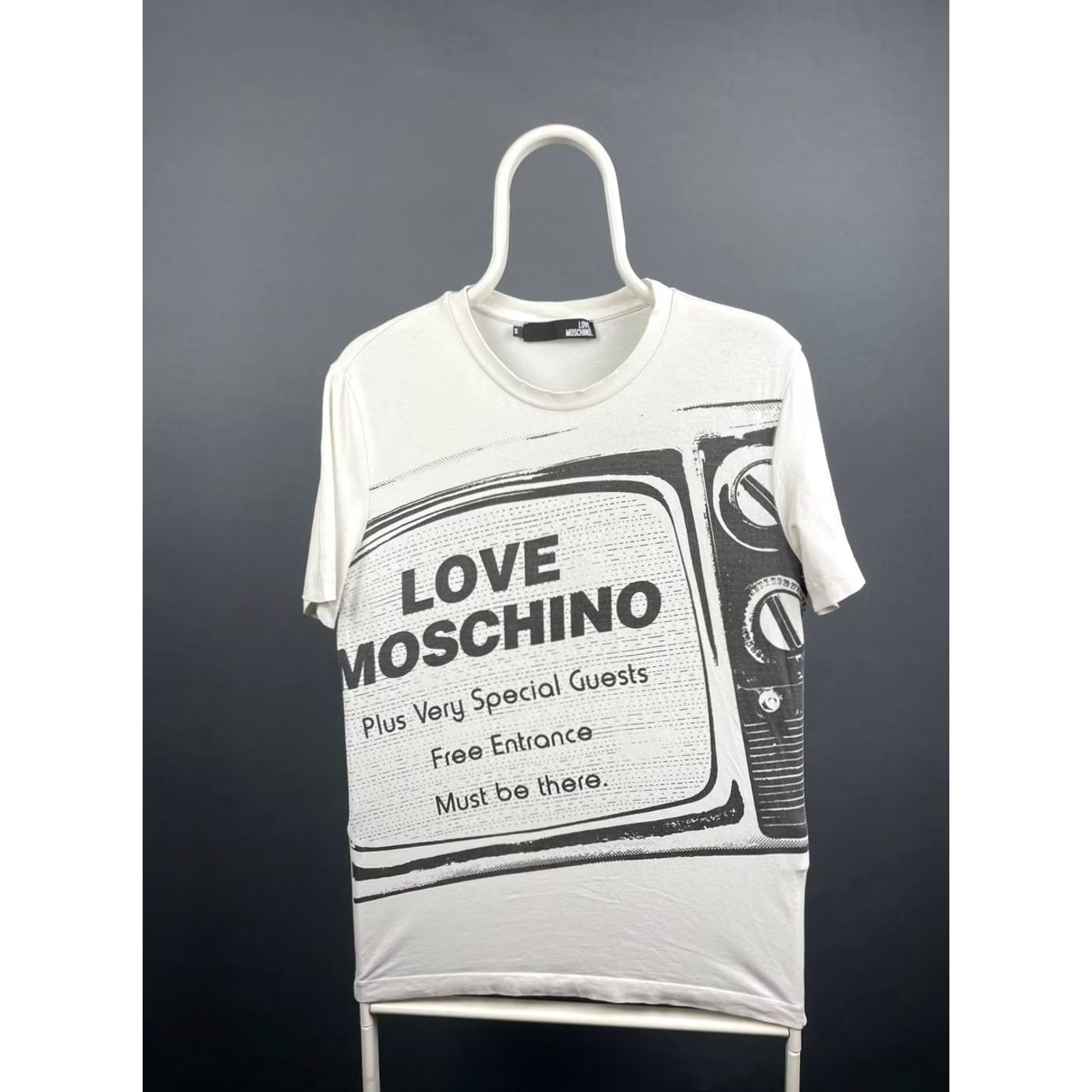 Moschino Love Moschino Shirt Mens S White Cotton Crew Neck Short Sleeve Short Sleeve Size US S / EU 44-46 / 1 - 2 Thumbnail
