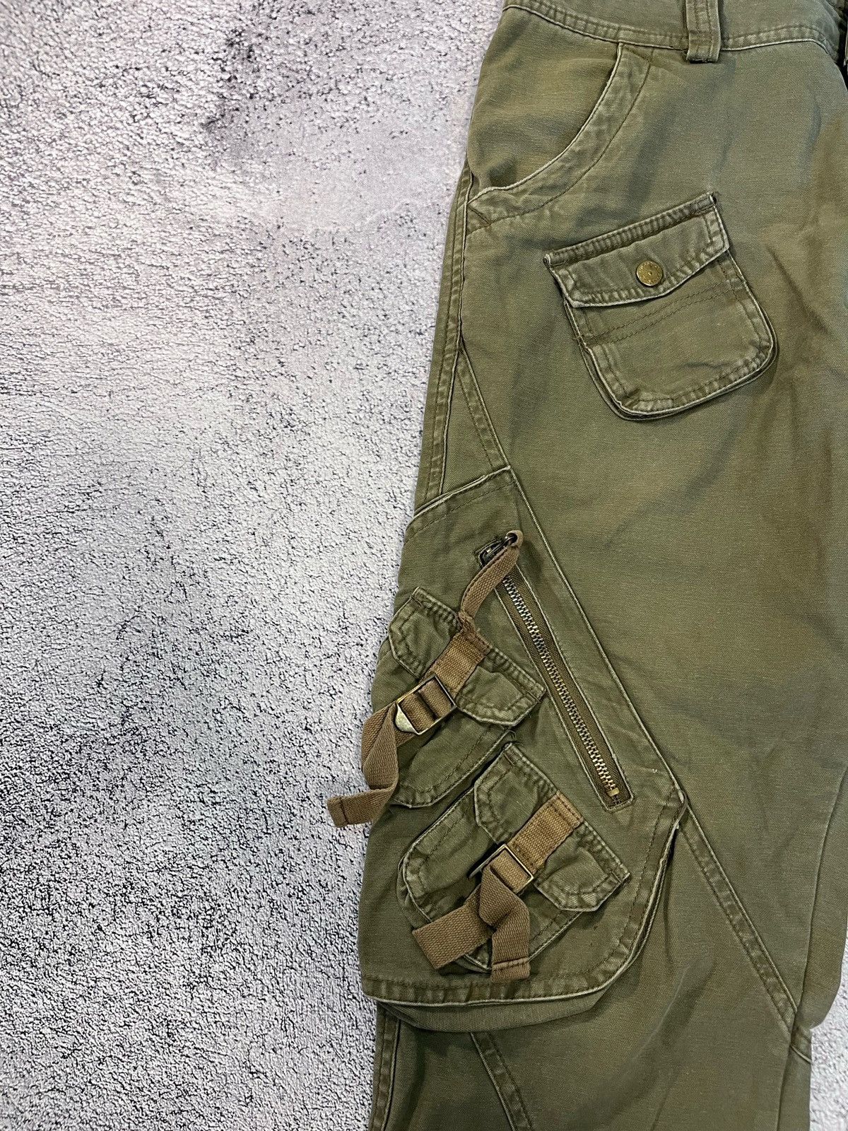 Japanese Brand × Vintage Japanese Brand Multepocket Mens Cargo Pants Military Vintage Size US 32 / EU 48 - 3 Thumbnail